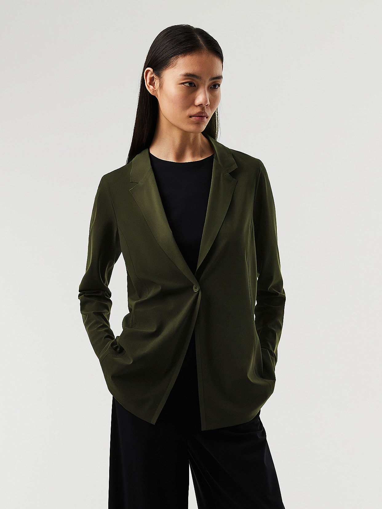 Stretch shop blazer womens