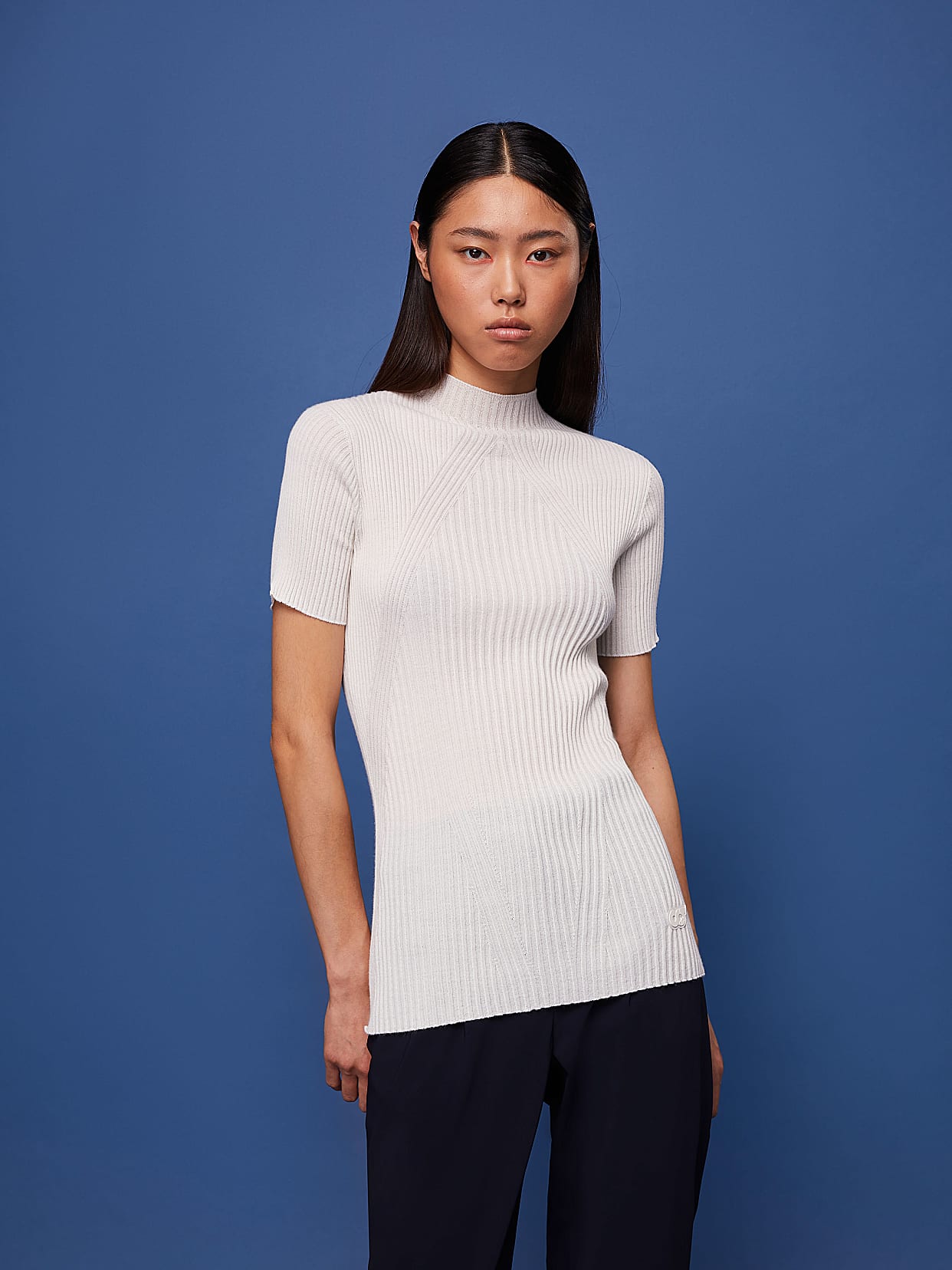 3D Signature Knit Polo Top - Women - Ready-to-Wear