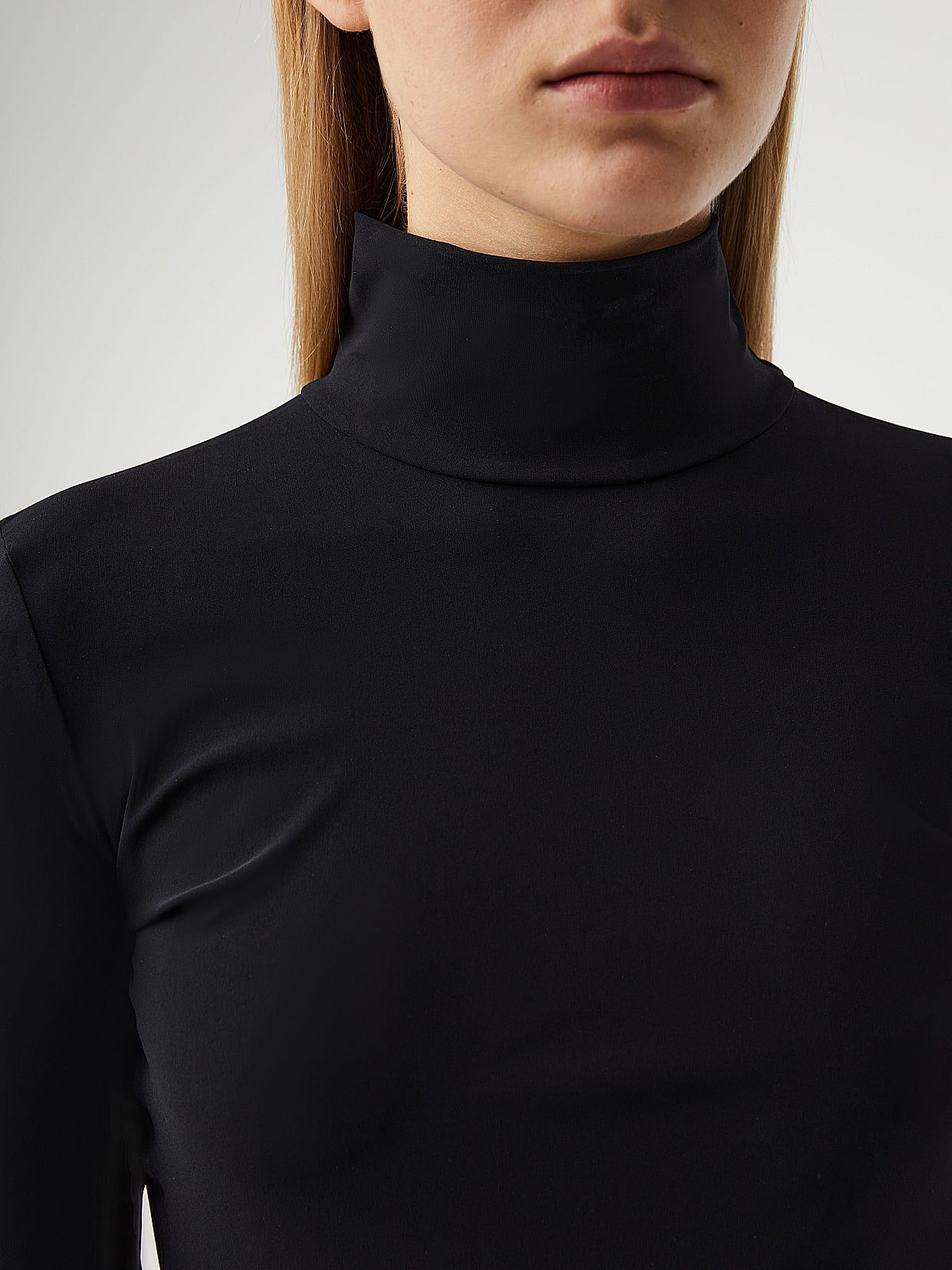 Stretch discount turtleneck top