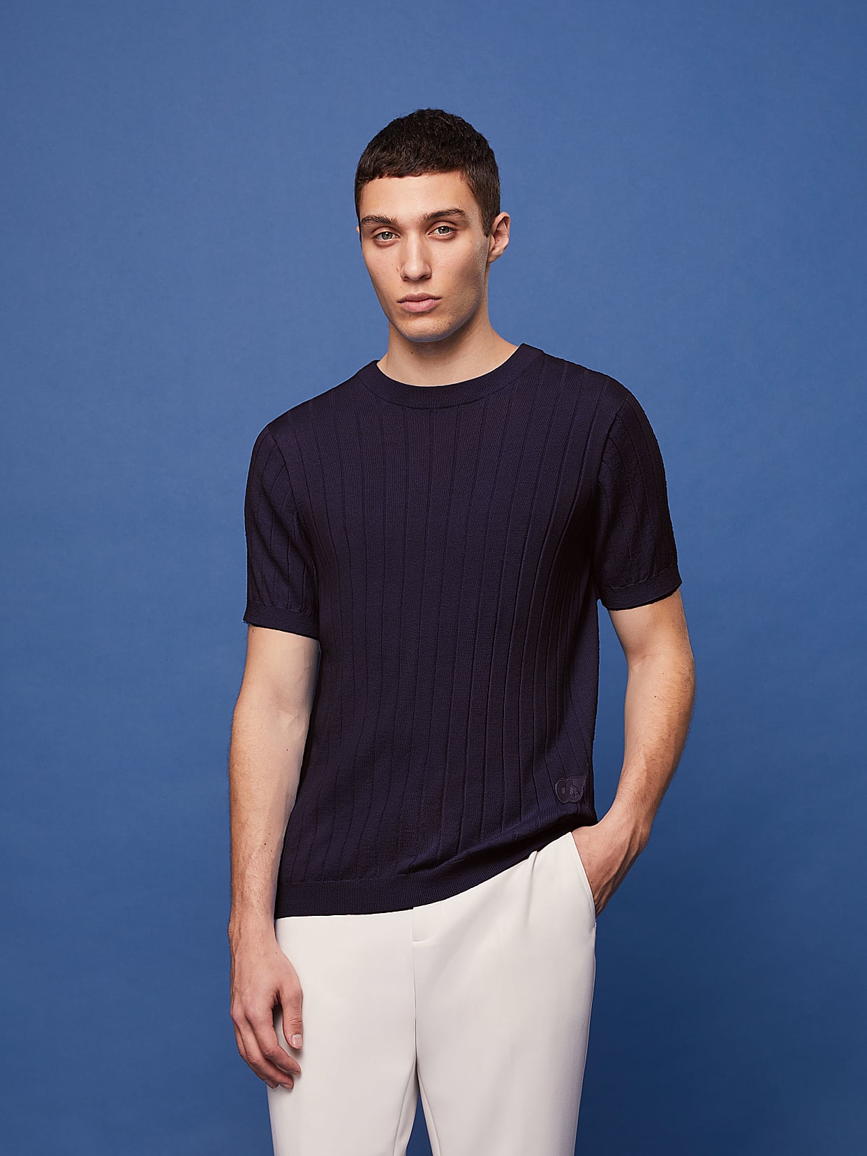 Seamless Knit Cashmere-Coolmax® T-Shirt | FECAS V1.Y6.01 |