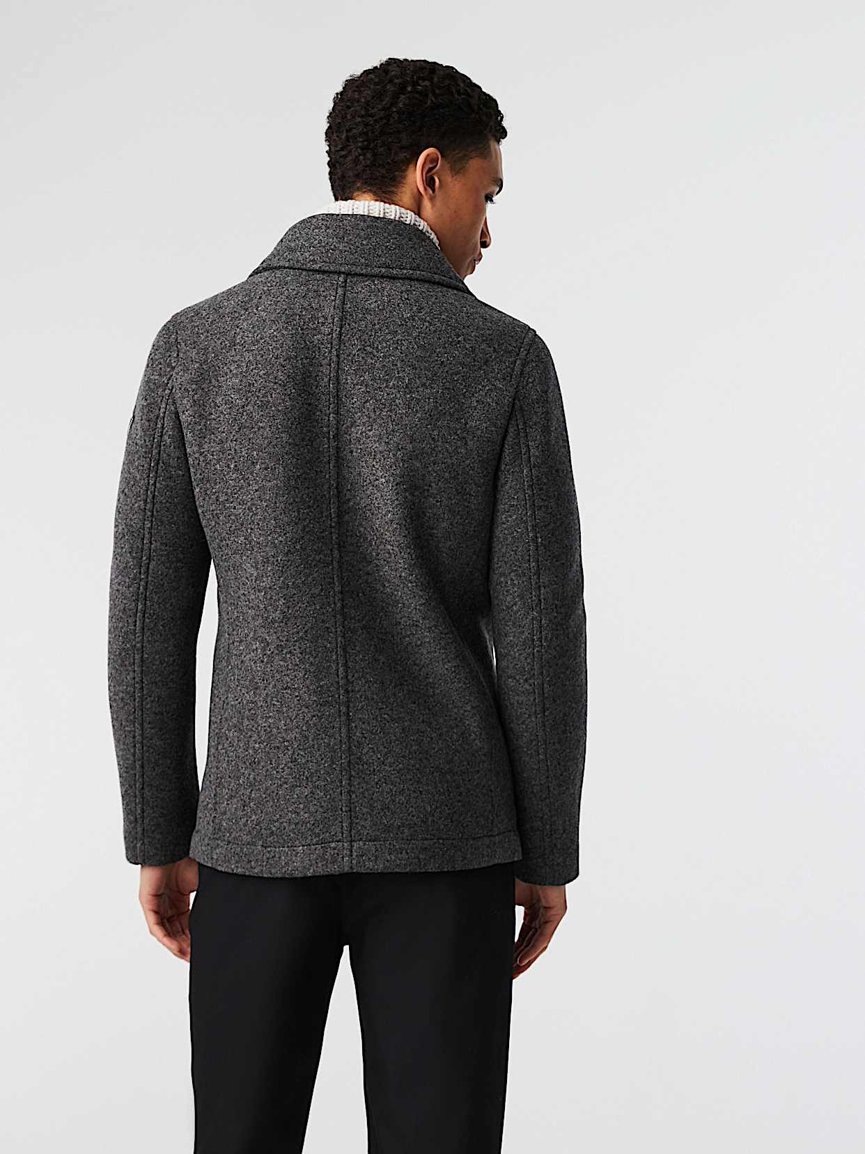 Bonded Wool Caban Jacket | ORATA V3.Y8.02 | Dark Grey | AlphaTauri
