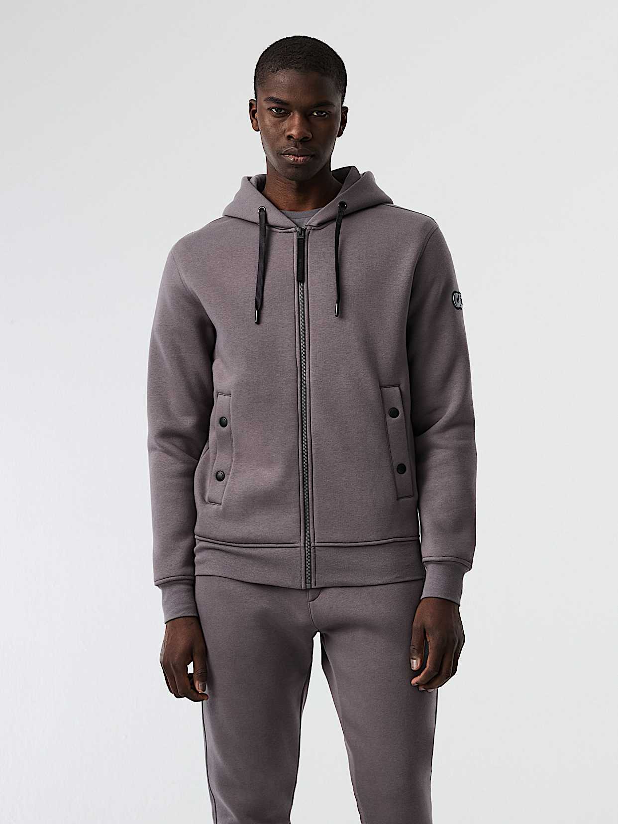 Signature Logo Hooded Sweat Jacket | SHENO V2.Y8.02 | Dark