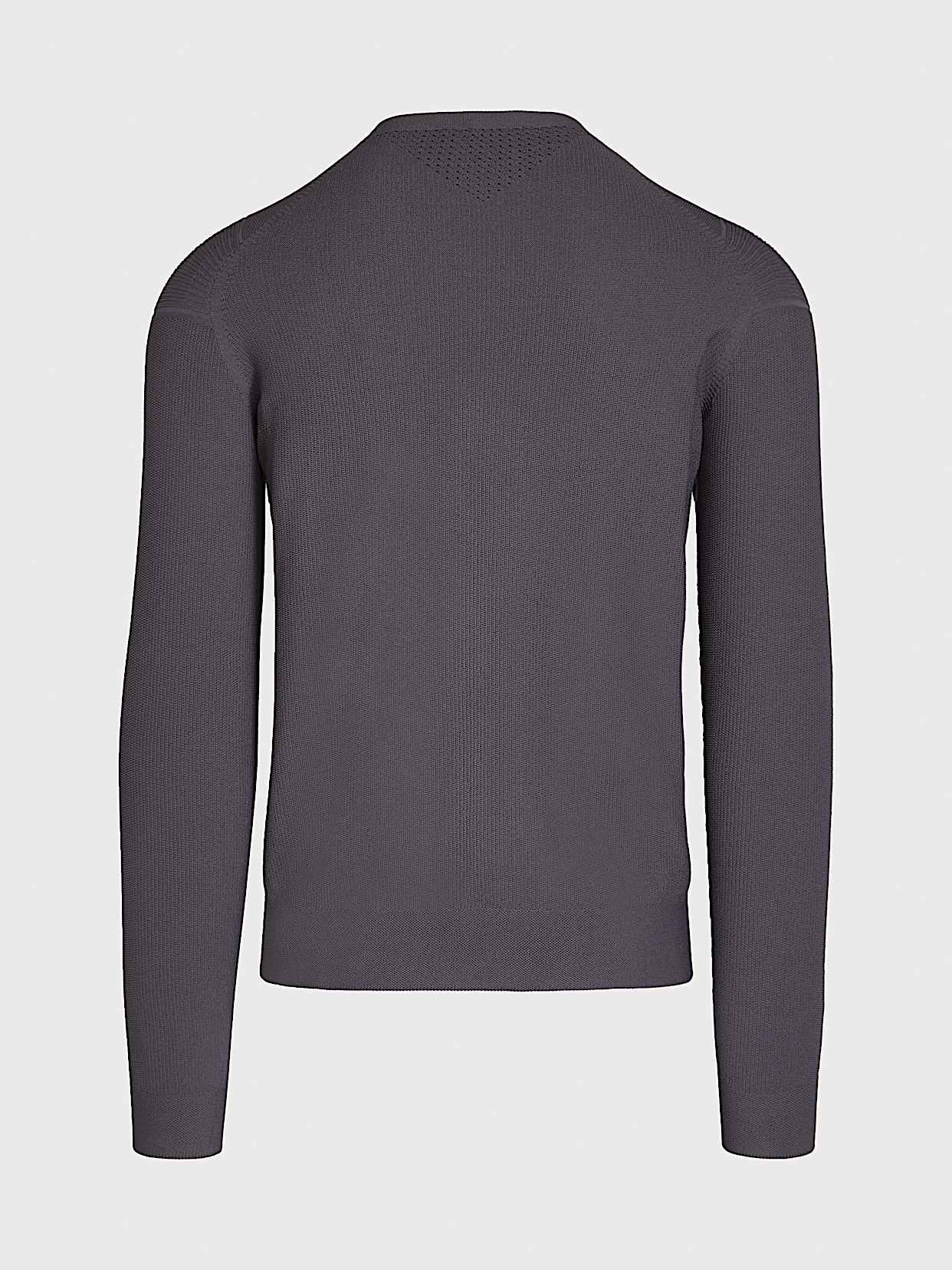 Seamless 3D Performance Knit Crewneck Sweater | FOSOP V4.Y8.02 | Dark Grey  | AlphaTauri