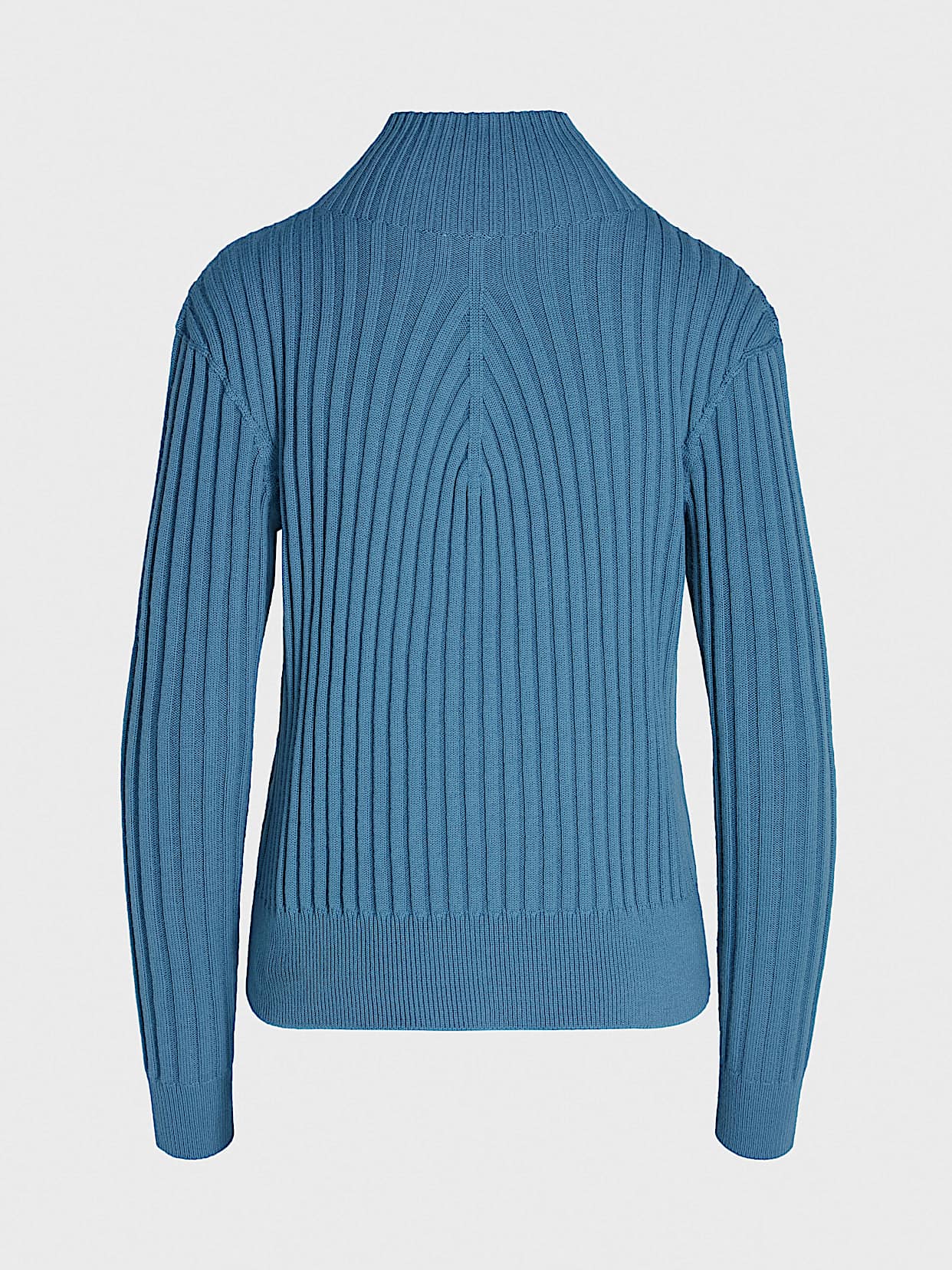 Seamless 3D Knit Mockneck Sweater | FORAS V1.Y8.02 | Blue Seamless 3D Knit Mockneck Sweater | FORAS V1.Y8.02 | Blue