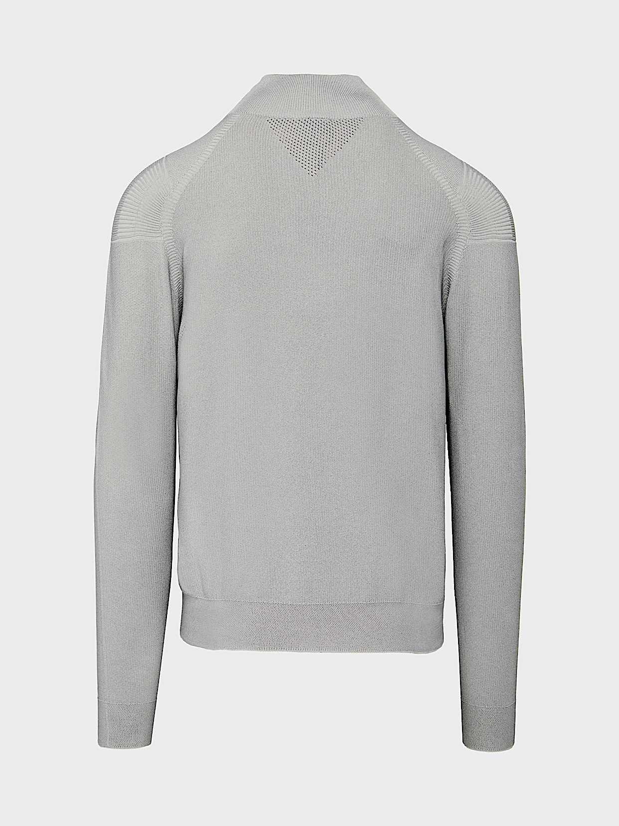 Seamless 3D Knit Half-Zip Sweater FROST AlphaTauri