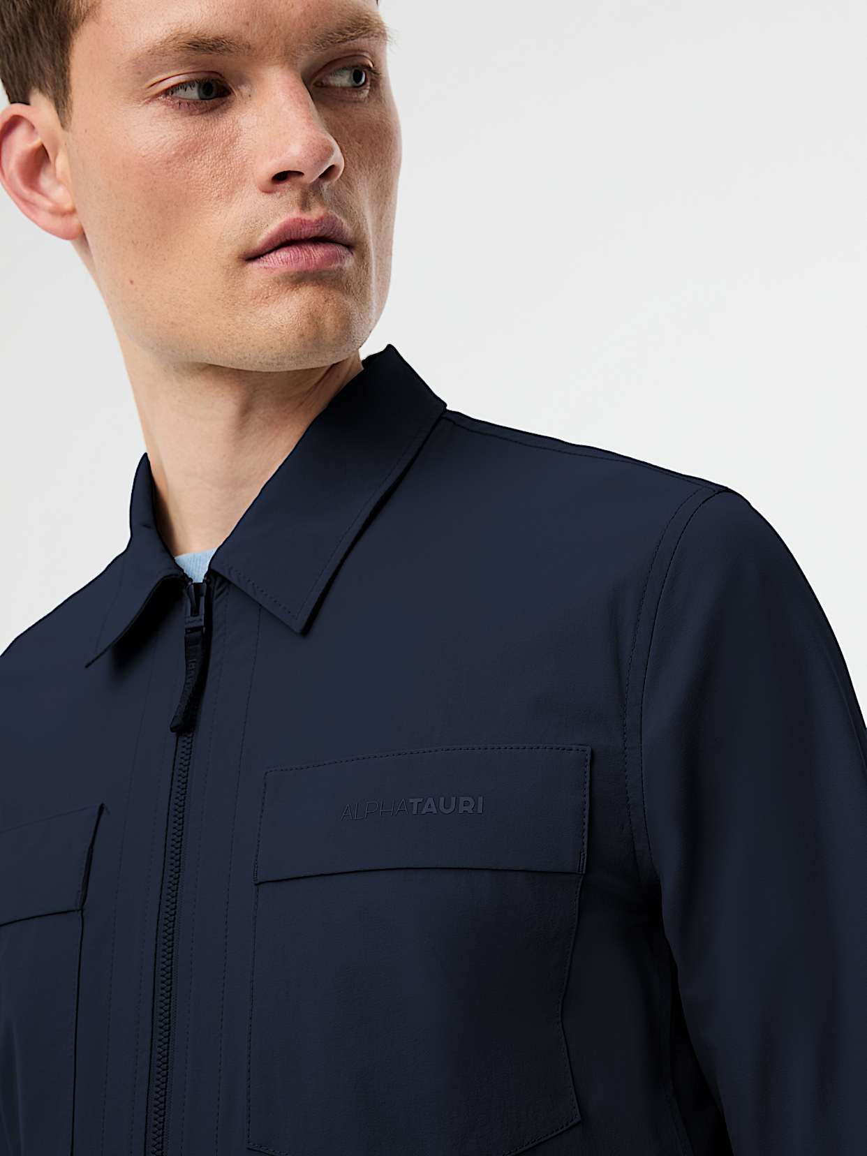 Men's Performance Stretch Overshirt WEXAL V1.Y10.01 Dark Navy