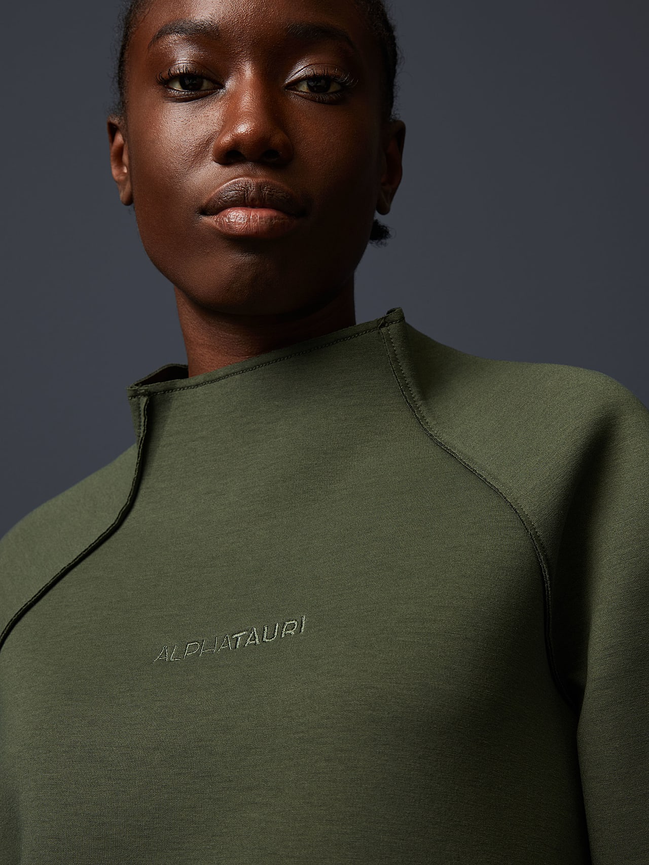 AlphaTauri | SENEO V1.Y6.02 | Maglione con collo a lupetto spessorato in Verde for Donna AlphaTauri | SENEO V1.Y6.02 | Maglione con collo a lupetto spessorato in Verde for Donna
