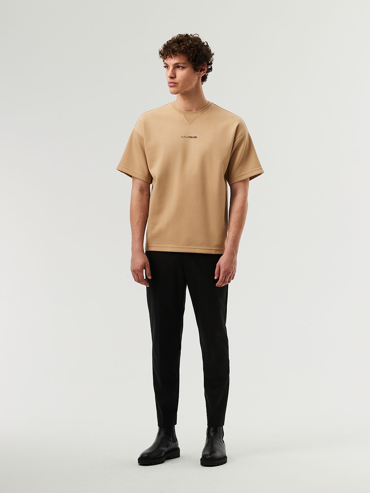 Sweat T-Shirt | JAHEV V3.Y7.02 | Brown / Beige | AlphaTauri