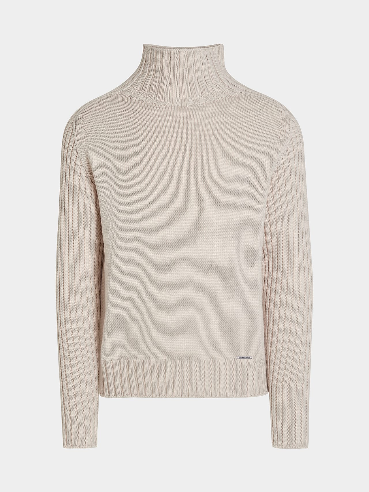 AlphaTauri | FAAMA V2.Y7.02 | Sweat-shirt à col roulé en laine mérinos à maille épaisse in Pastel for Homme AlphaTauri | FAAMA V2.Y7.02 | Sweat-shirt à col roulé en laine mérinos à maille épaisse in Pastel for Homme