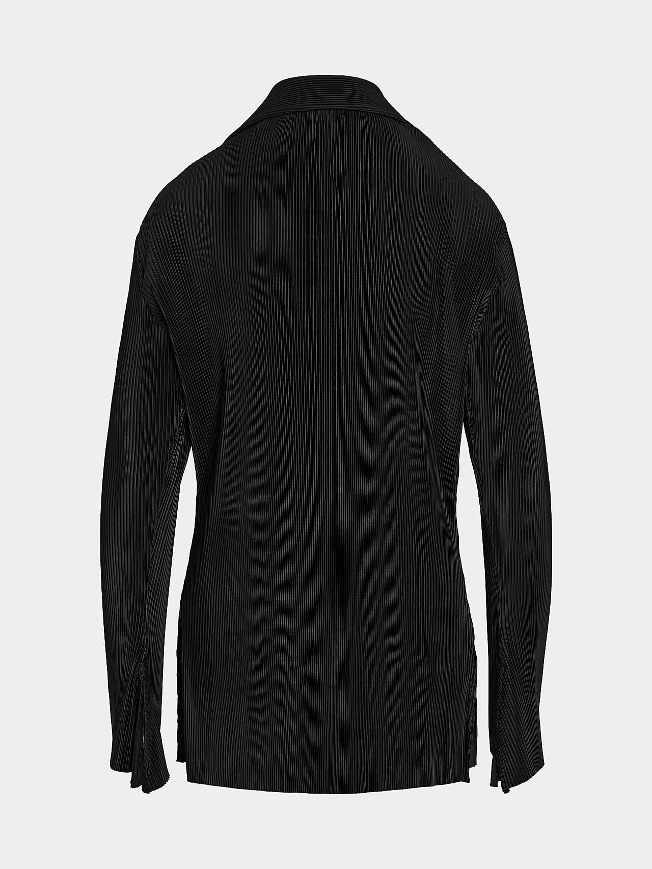 AlphaTauri | JIERA V1.Y7.02 | Blusa camisera plisada in Negro for Mujer AlphaTauri | JIERA V1.Y7.02 | Blusa camisera plisada in Negro for Mujer