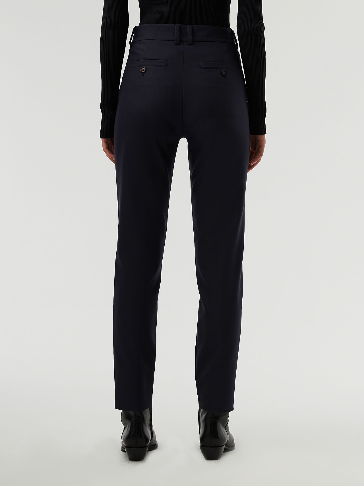AlphaTauri | PERTI V3.Y7.02 | Pants with Creases in Navy for Women AlphaTauri | PERTI V3.Y7.02 | Pants with Creases in Navy for Women