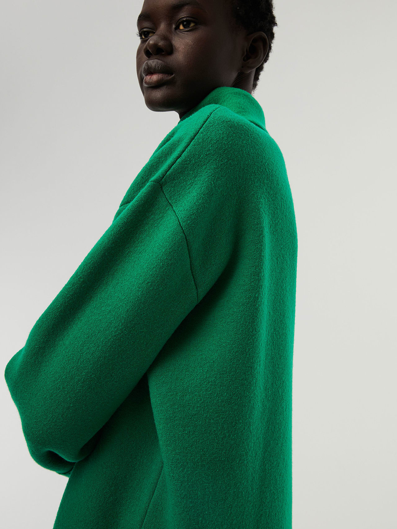 AlphaTauri | FREID V1.Y7.02 | Dolcevita in maglia di lana merino reversibile in Verde for Donna AlphaTauri | FREID V1.Y7.02 | Dolcevita in maglia di lana merino reversibile in Verde for Donna