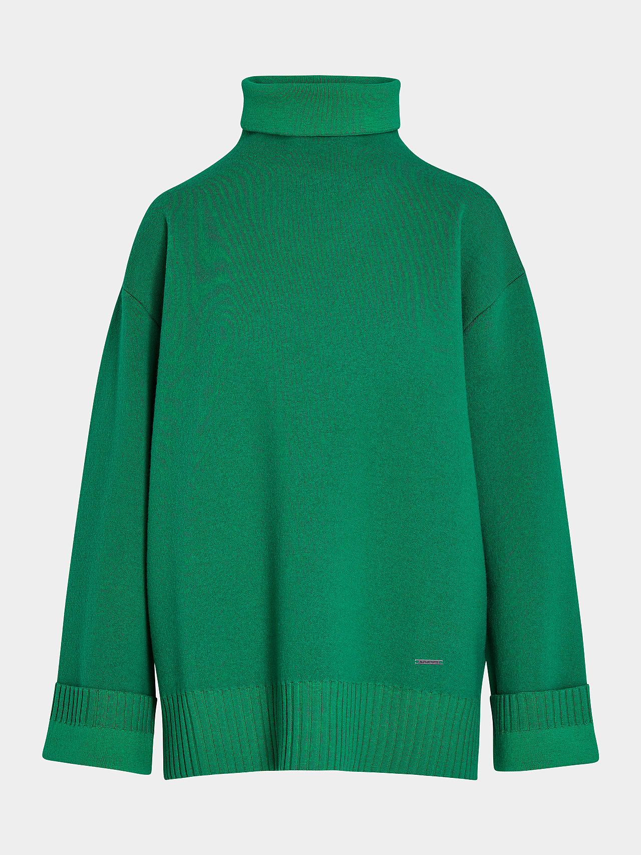 AlphaTauri | FREID V1.Y7.02 | Pull col roulé réversible en maille de laine mérinos feutrée in Vert for Femme AlphaTauri | FREID V1.Y7.02 | Pull col roulé réversible en maille de laine mérinos feutrée in Vert for Femme