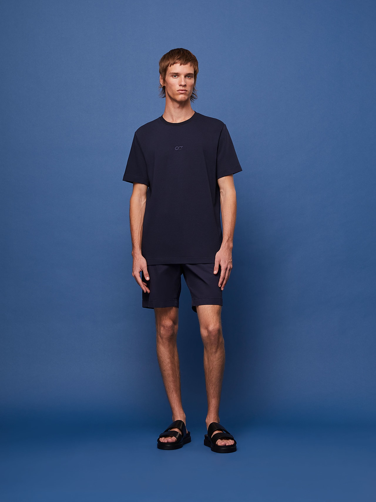 AlphaTauri | JANSO V1.Y7.01 | T-shirt oversize à logo in Bleu Marine for Homme AlphaTauri | JANSO V1.Y7.01 | T-shirt oversize à logo in Bleu Marine for Homme