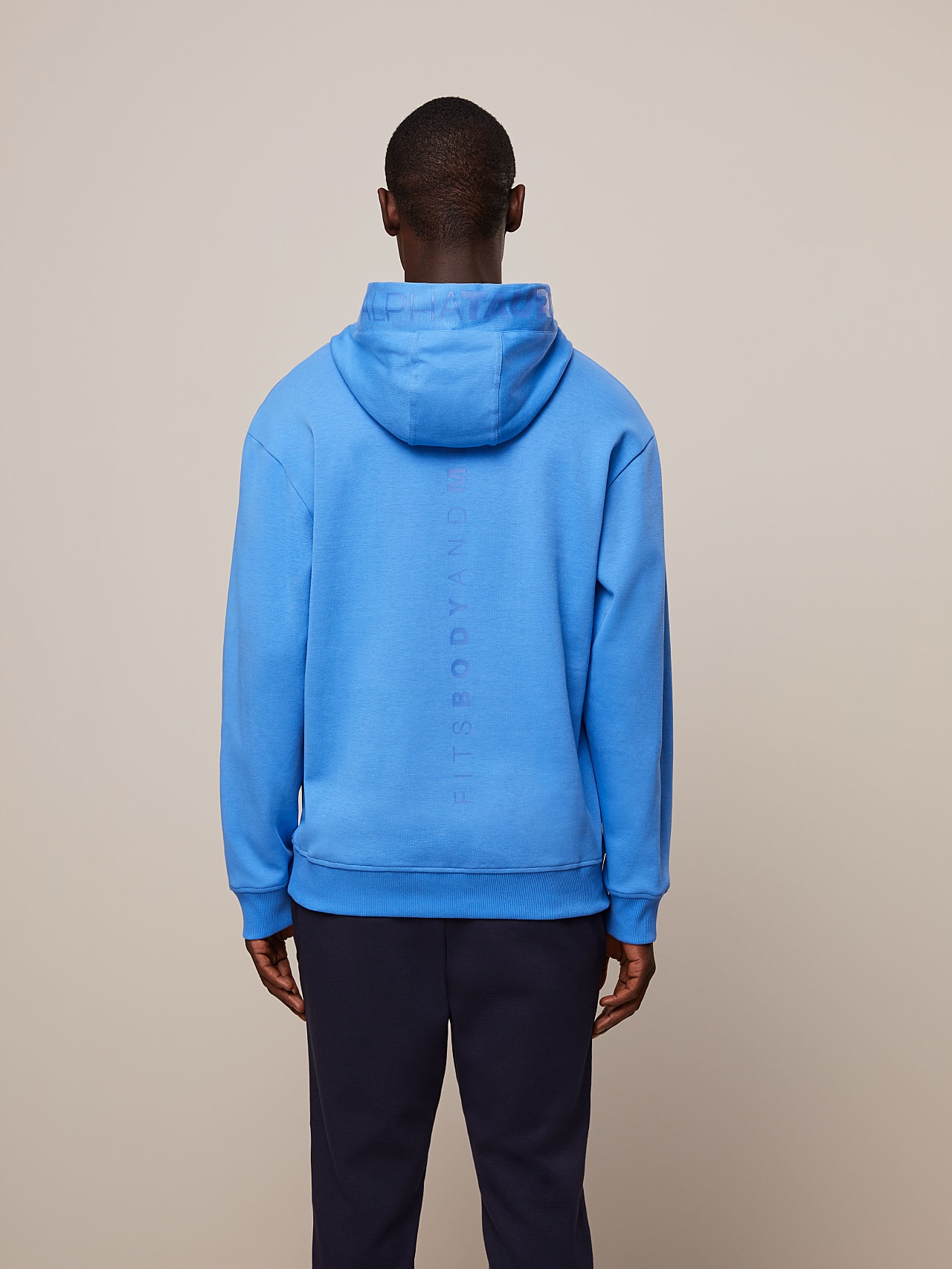 AlphaTauri | SHERO V1.Y7.01 | Signature Logo Hoodie in Sky Blue for Men AlphaTauri | SHERO V1.Y7.01 | Signature Logo Hoodie in Sky Blue for Men