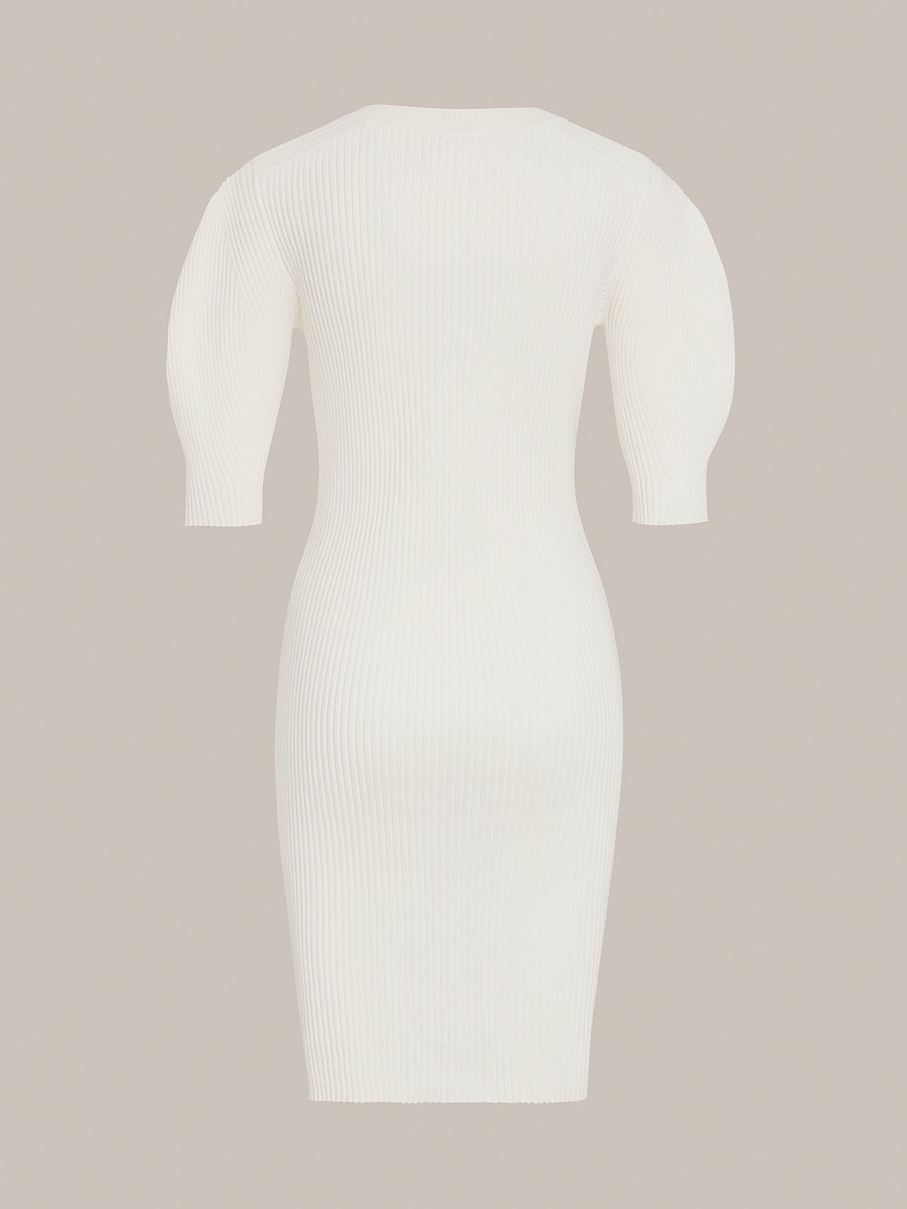 AlphaTauri | FERDESS V1.Y7.01 | Vestito in maglia con maniche a palloncino in Avorio for Donna AlphaTauri | FERDESS V1.Y7.01 | Vestito in maglia con maniche a palloncino in Avorio for Donna