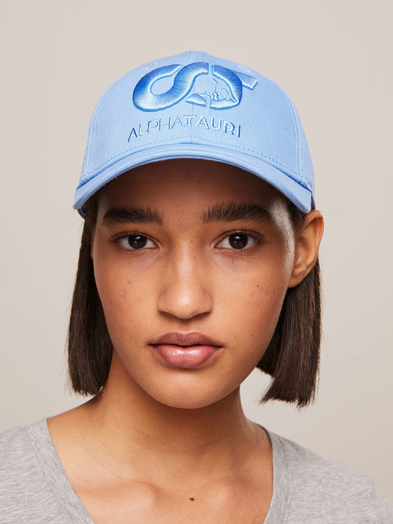 AlphaTauri | AVISI V3.Y7.01 | Curved Logo Cap in Sky Blue for Unisex AlphaTauri | AVISI V3.Y7.01 | Curved Logo Cap in Sky Blue for Unisex