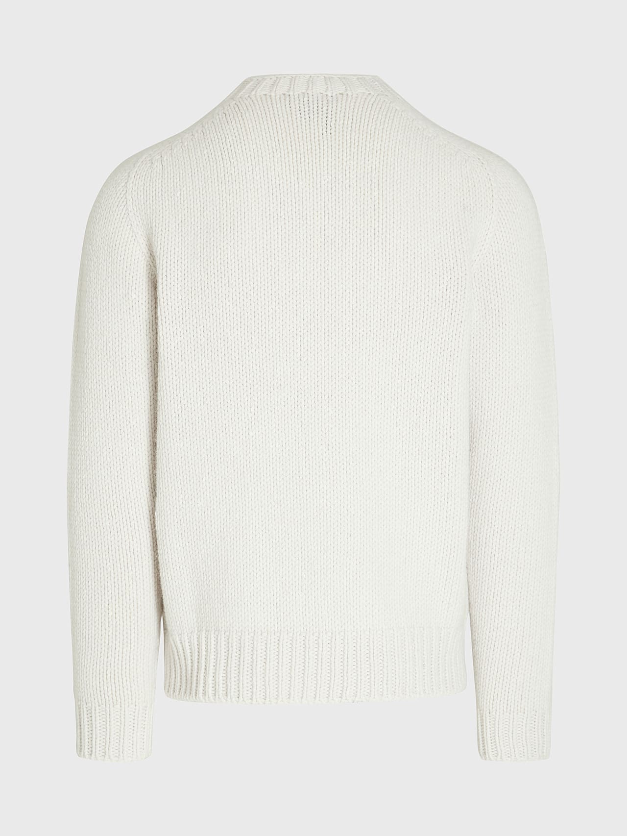 Seamless 3D Chunky Knit Crewneck Sweater | FINAW V1.Y8.02 | Off White |  AlphaTauri