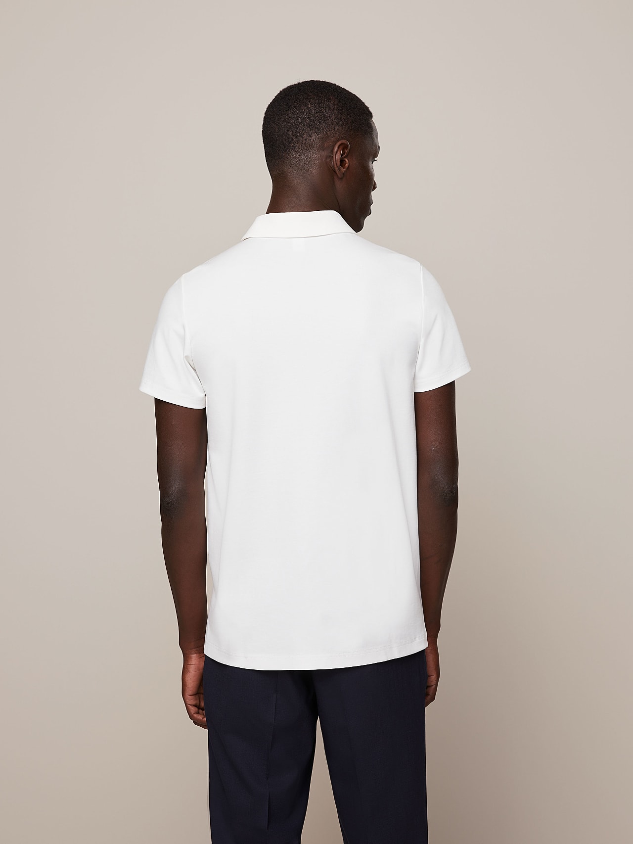 AlphaTauri | JASIS V2.Y5.01 | Jersey Polo-Shirt in Ivory for Men AlphaTauri | JASIS V2.Y5.01 | Jersey Polo-Shirt in Ivory for Men
