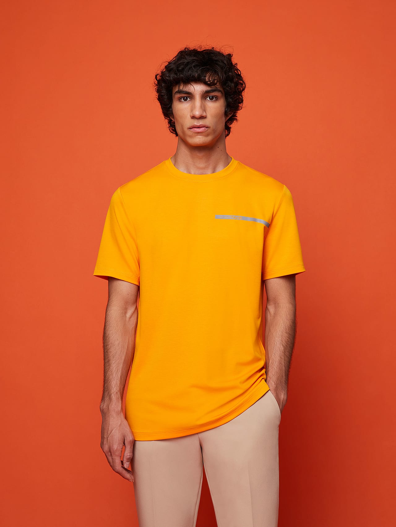 AlphaTauri | JOUBL V2.Y4.01 | T-shirt en jersey in Jaune Chaud for Homme AlphaTauri | JOUBL V2.Y4.01 | T-shirt en jersey in Jaune Chaud for Homme