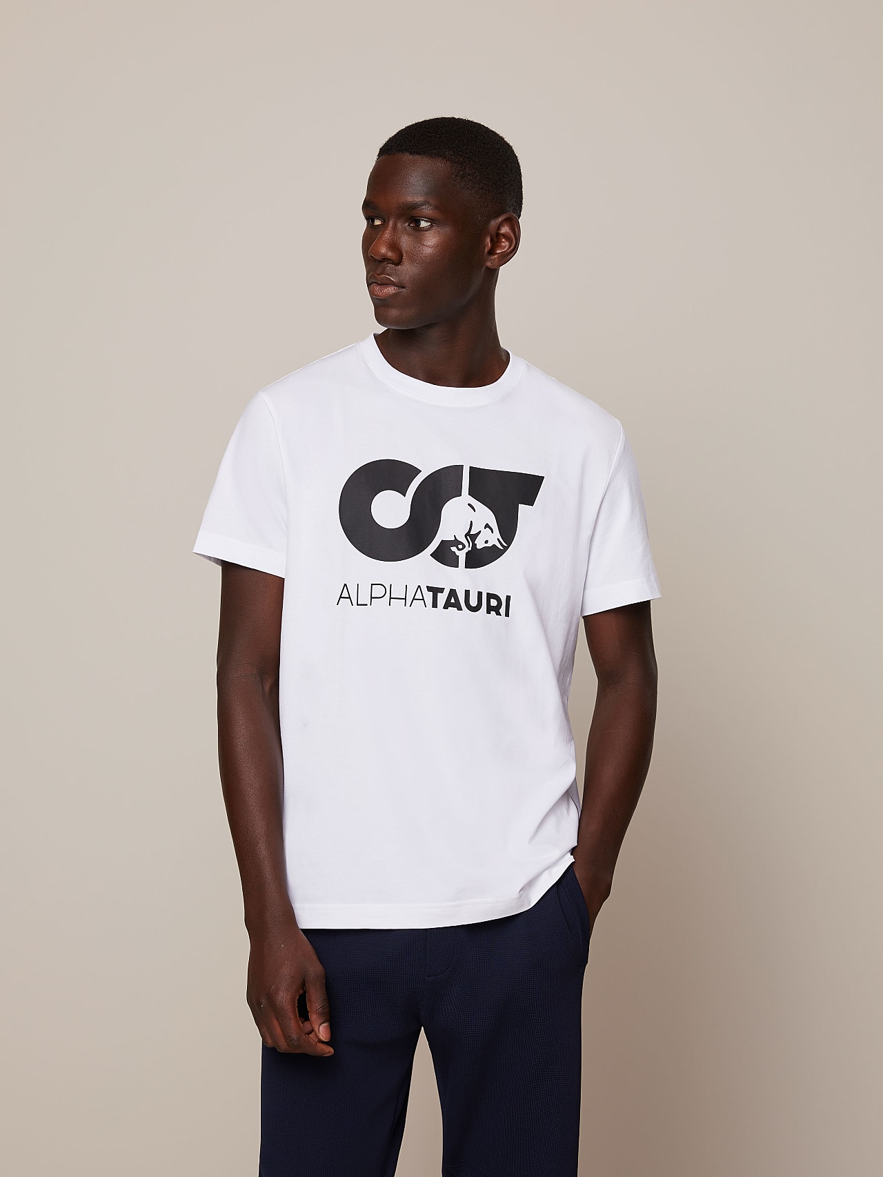 AlphaTauri | JERO V2.Y4.02 | T-shirt avec logo signature in Blanc for Homme AlphaTauri | JERO V2.Y4.02 | T-shirt avec logo signature in Blanc for Homme