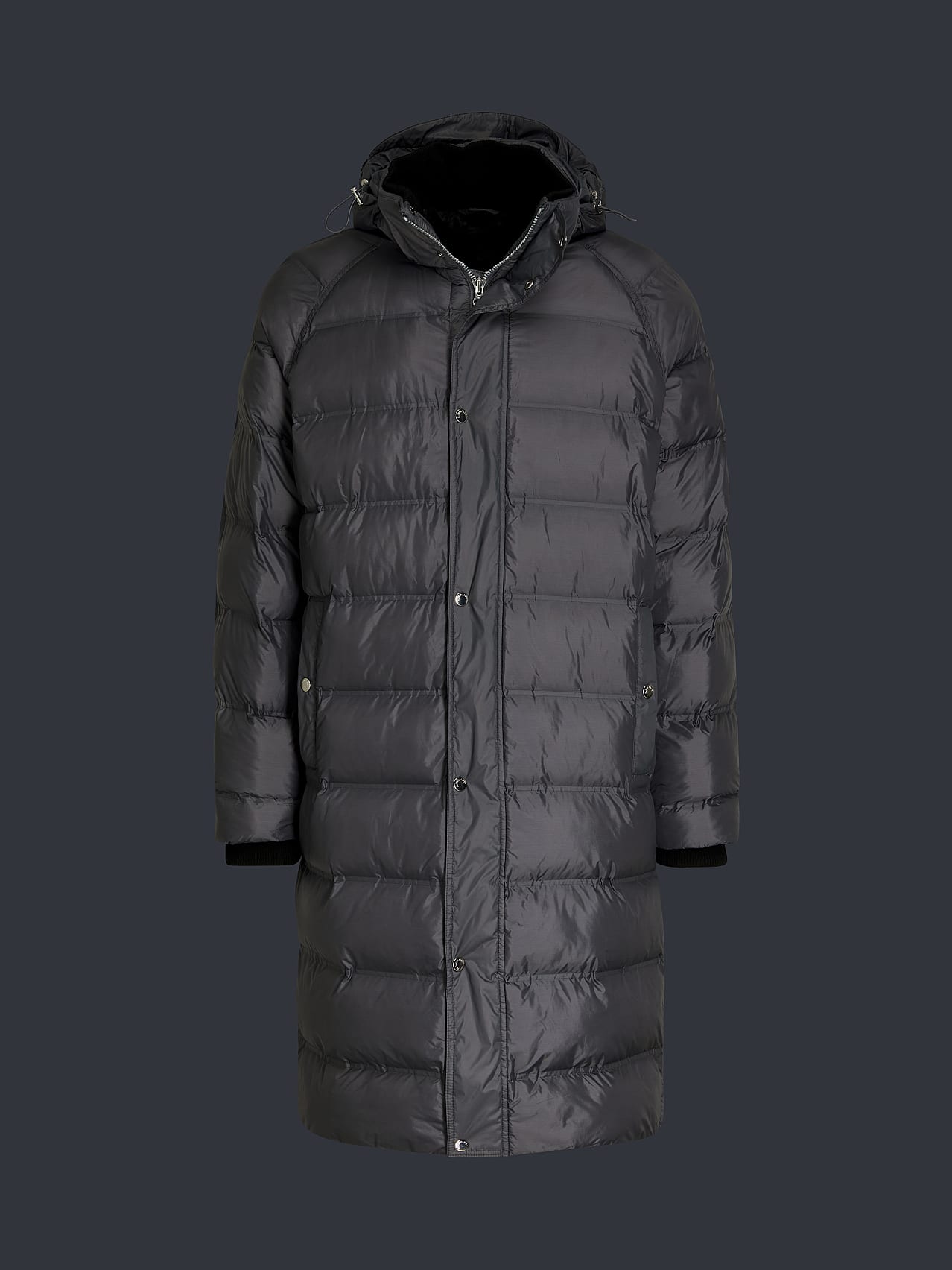 AlphaTauri | OLORU V1.Y6.02 | PrimaLoft® Maxi Puffer Coat in Grey for Men AlphaTauri | OLORU V1.Y6.02 | PrimaLoft® Maxi Puffer Coat in Grey for Men