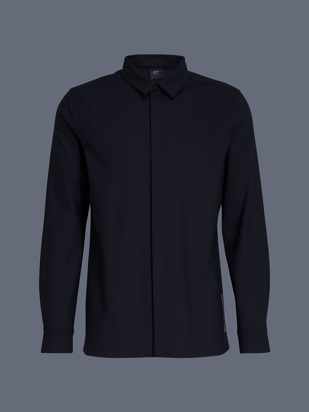 AlphaTauri | WAVEO V1.Y6.02 | Wool-Mix Oxford Shirt in Navy for Men AlphaTauri | WAVEO V1.Y6.02 | Wool-Mix Oxford Shirt in Navy for Men