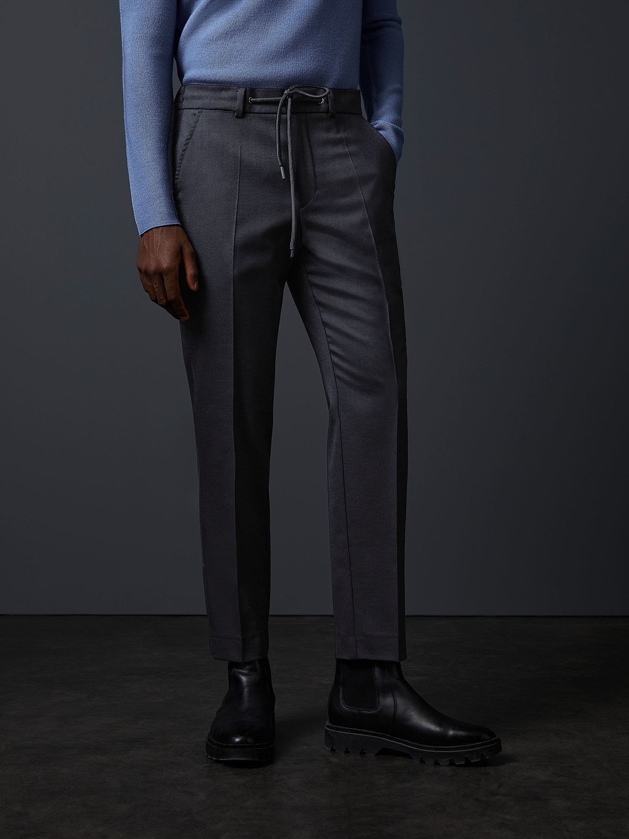 AlphaTauri | PELAC V1.Y6.02 | Pantalones de corte slim de mezcla de lana in Gris for Hombre AlphaTauri | PELAC V1.Y6.02 | Pantalones de corte slim de mezcla de lana in Gris for Hombre