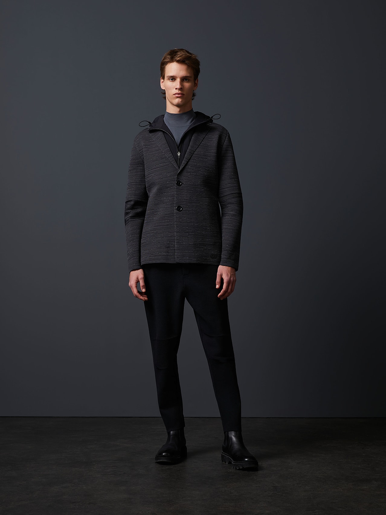 AlphaTauri | FELIP V2.Y6.02 | Blazer de punto repelente al agua in Gris for Hombre AlphaTauri | FELIP V2.Y6.02 | Blazer de punto repelente al agua in Gris for Hombre