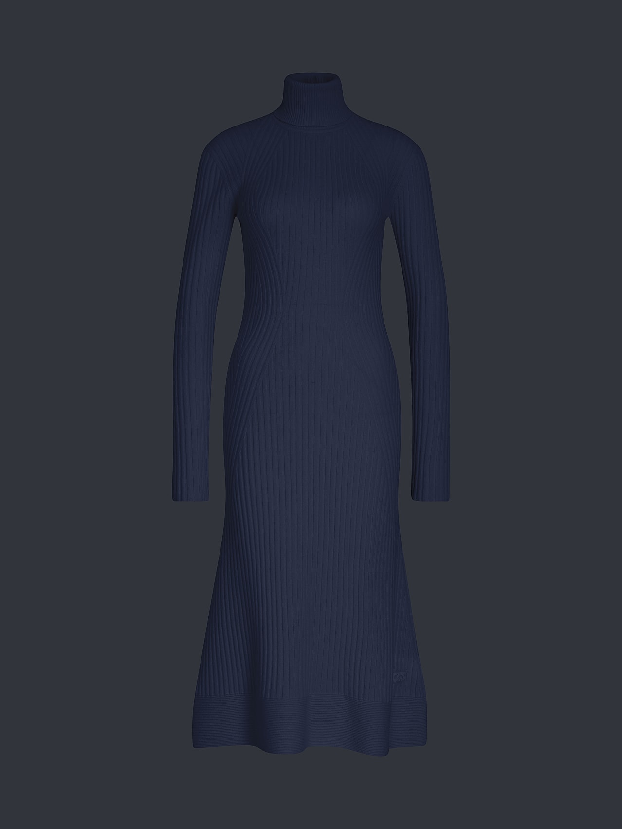 Damen Bekleidung Jacken Gefütterte und Daunenjacken ALPHATAURI Nahtloses 3D-Strickkleid aus Kaschmirmix in Blau 