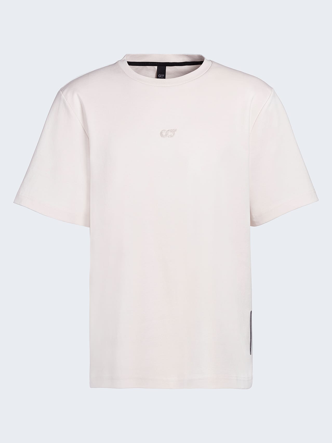 AlphaTauri | JOVAO V1.Y6.01 | T-shirt oversize à logo brodé subtil in Blanc Cassé for Homme AlphaTauri | JOVAO V1.Y6.01 | T-shirt oversize à logo brodé subtil in Blanc Cassé for Homme