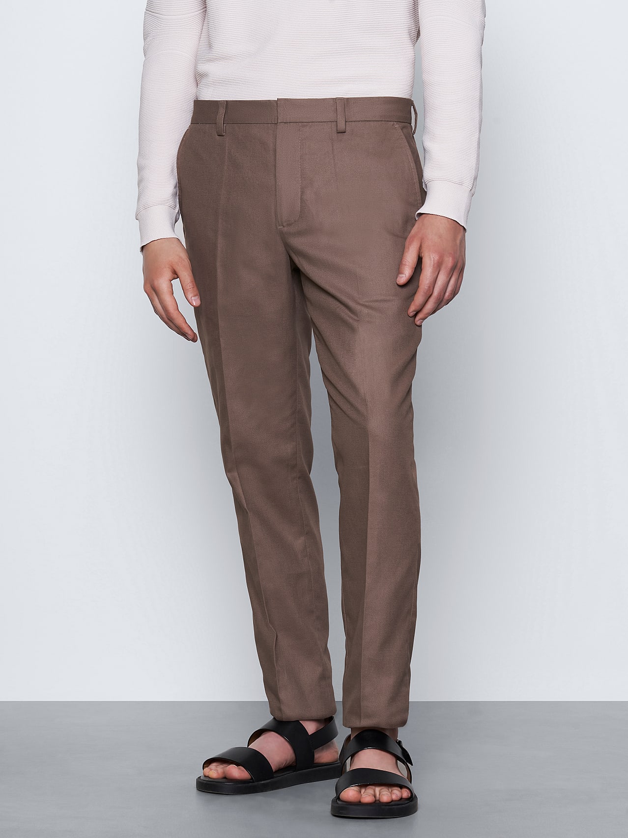 AlphaTauri | PANLI V1.Y6.01 | Pantalones de lino in Marrón for Hombre