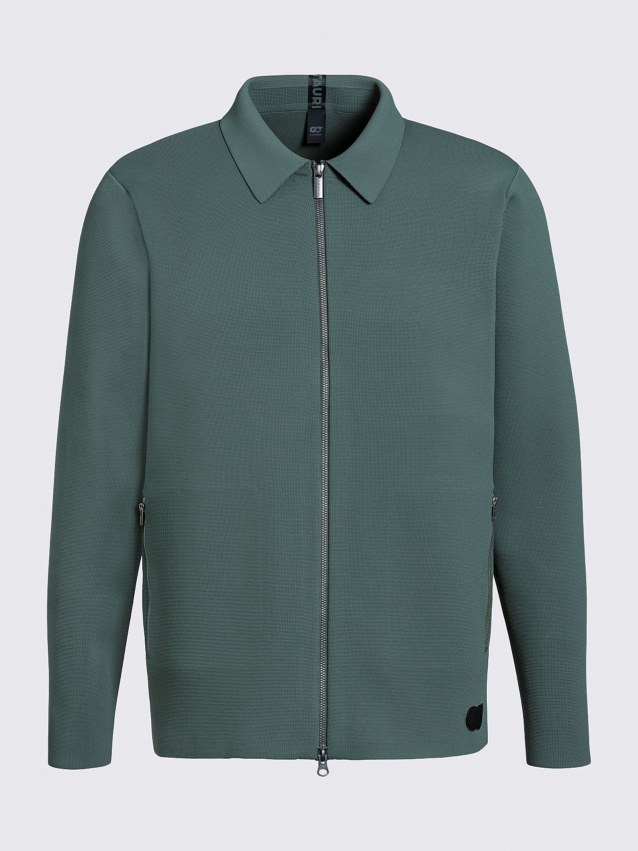 AlphaTauri | FEJAC V1.Y6.01 | Water-repellent Milano Rib Knit Jacket in Olive for Men AlphaTauri | FEJAC V1.Y6.01 | Water-repellent Milano Rib Knit Jacket in Olive for Men