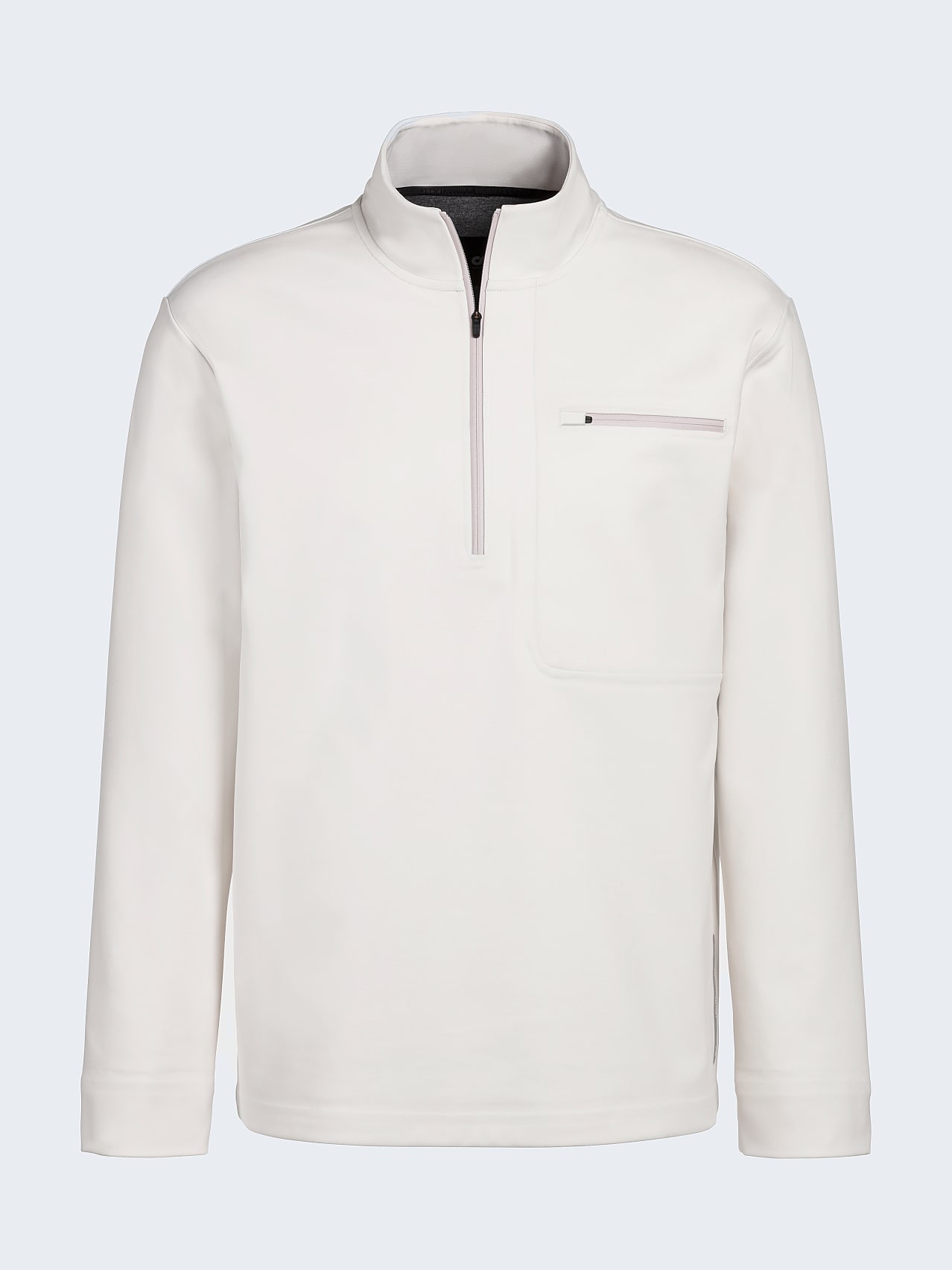 AlphaTauri | SROTO V2.Y6.01 | Sweat-shirt imperméable à demi-zip en Taurobran® in Blanc Cassé for Homme AlphaTauri | SROTO V2.Y6.01 | Sweat-shirt imperméable à demi-zip en Taurobran® in Blanc Cassé for Homme