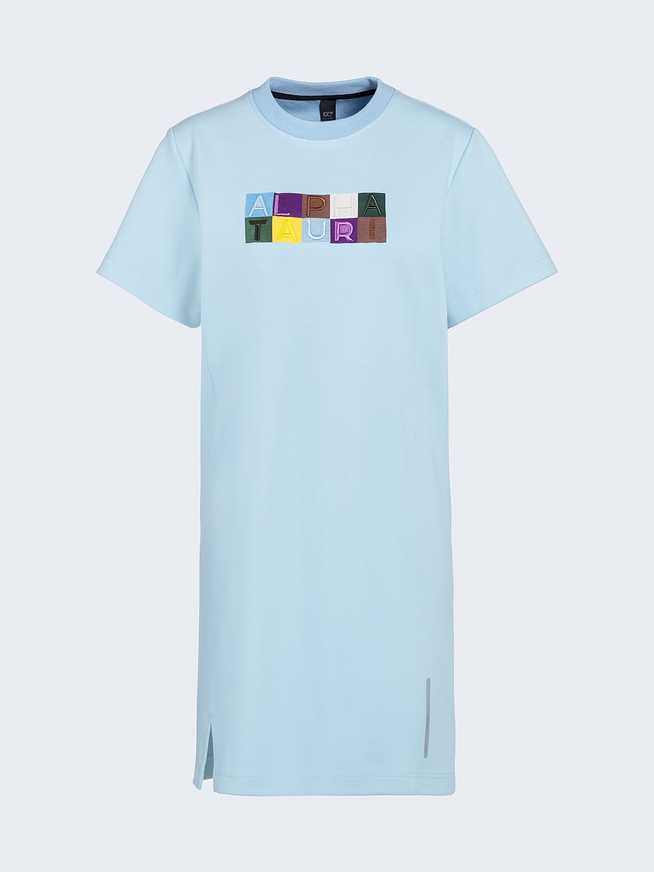 AlphaTauri | STAKU V1.Y6.01 | Robe sweat-shirt avec logo brodé in Bleu Clair for Femme AlphaTauri | STAKU V1.Y6.01 | Robe sweat-shirt avec logo brodé in Bleu Clair for Femme