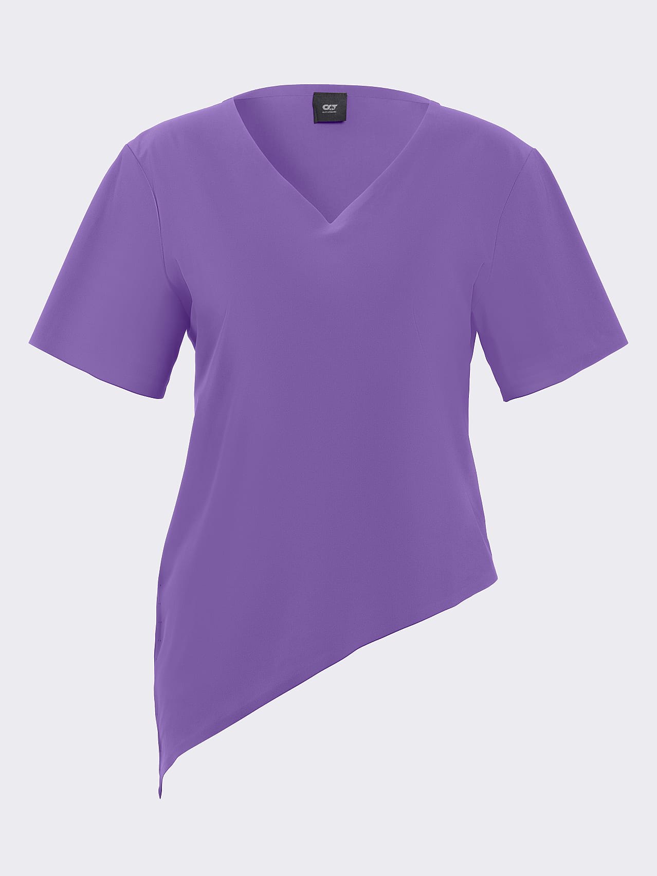 AlphaTauri | JETO V1.Y6.01 | T-shirt en jersey Sensitive® avec ourlet asymétrique in Violet for Femme AlphaTauri | JETO V1.Y6.01 | T-shirt en jersey Sensitive® avec ourlet asymétrique in Violet for Femme