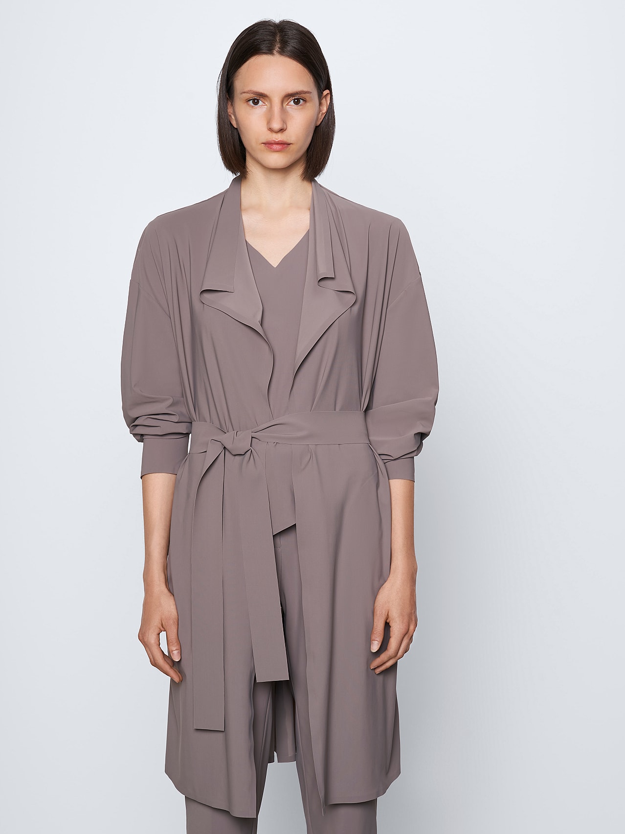 AlphaTauri | JEMICO V1.Y6.01 | Manteau en jersey Sensitive® in Marron for Femme AlphaTauri | JEMICO V1.Y6.01 | Manteau en jersey Sensitive® in Marron for Femme