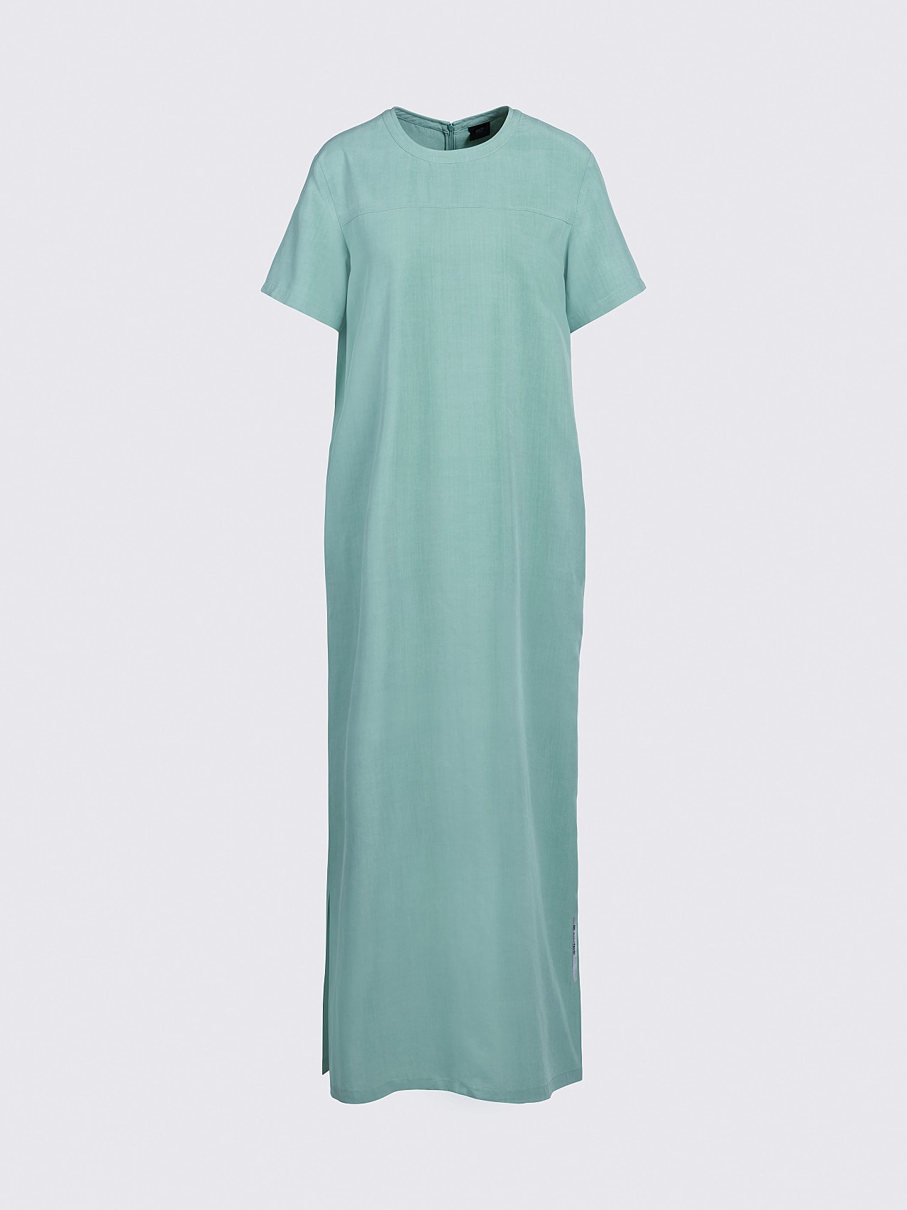 AlphaTauri | WALAD V1.Y6.01 | Robe longue droite en Filagen® in Turquoise for Femme AlphaTauri | WALAD V1.Y6.01 | Robe longue droite en Filagen® in Turquoise for Femme