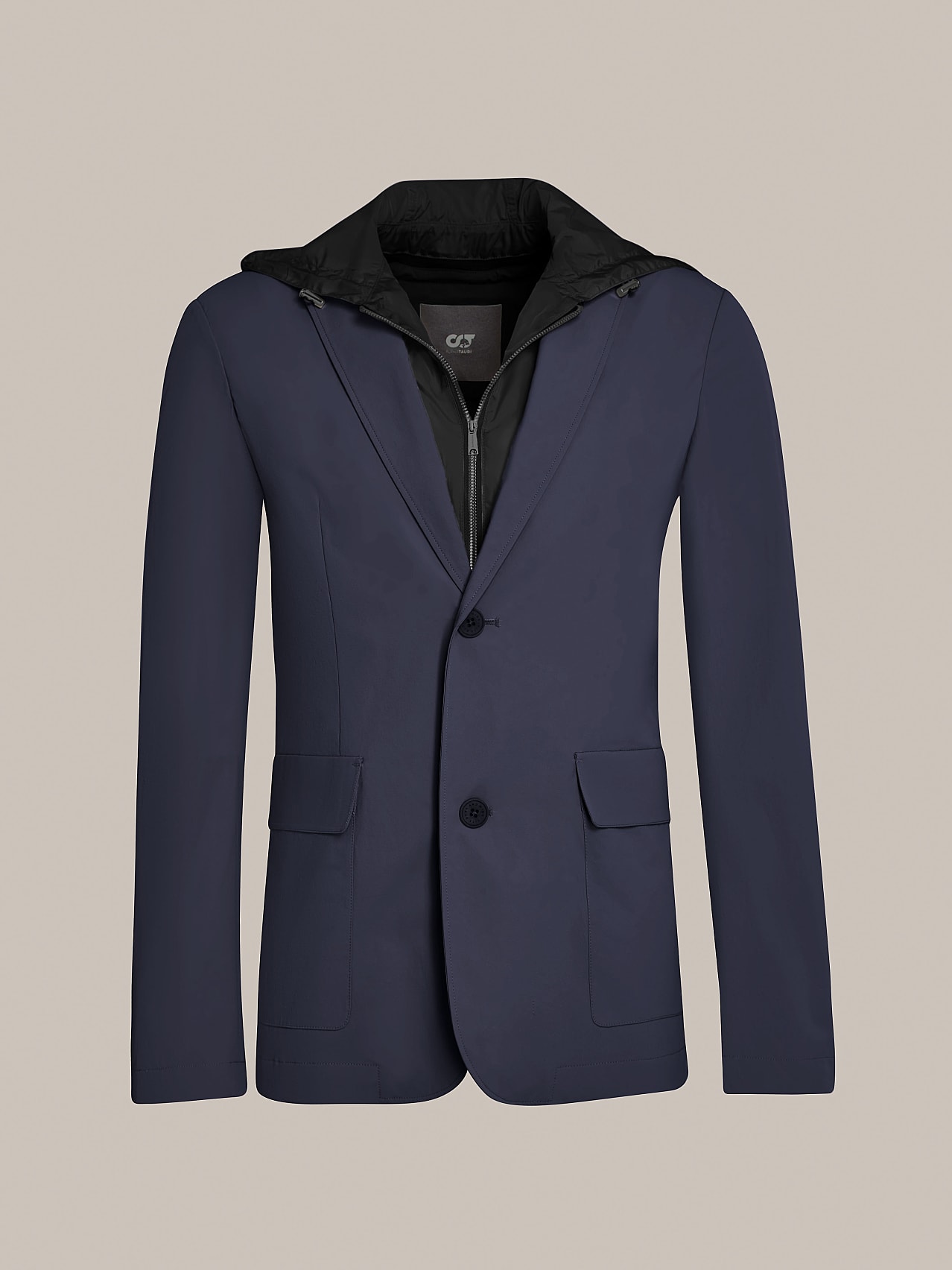 AlphaTauri | OBOSS V5.Y7.01 | Packable Water-Resistant Blazer in Navy for Men AlphaTauri | OBOSS V5.Y7.01 | Packable Water-Resistant Blazer in Navy for Men