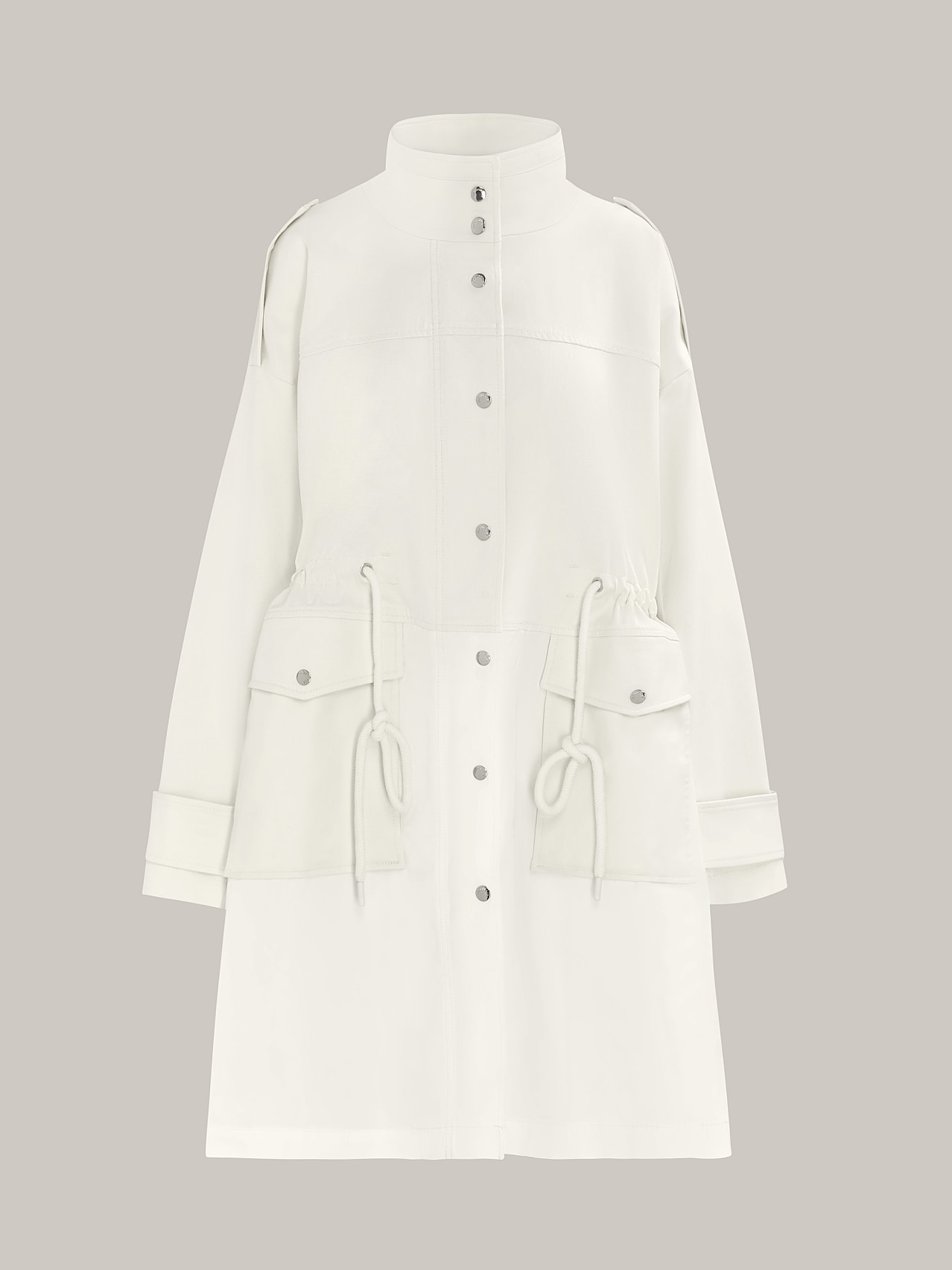 AlphaTauri | OKIRA V1.Y7.01 | Water-Resistant Cotton Parka in Ivory for Women AlphaTauri | OKIRA V1.Y7.01 | Water-Resistant Cotton Parka in Ivory for Women