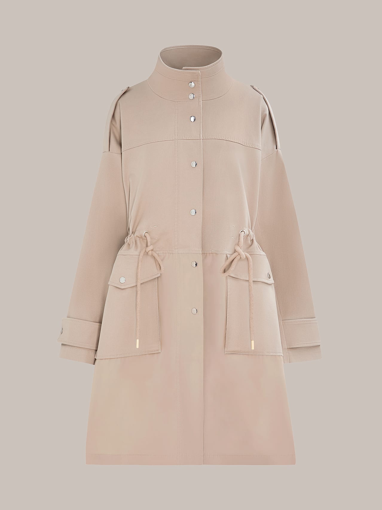 AlphaTauri | OKIRA V1.Y7.01 | Water-Resistant Cotton Parka in Sand for Women AlphaTauri | OKIRA V1.Y7.01 | Water-Resistant Cotton Parka in Sand for Women