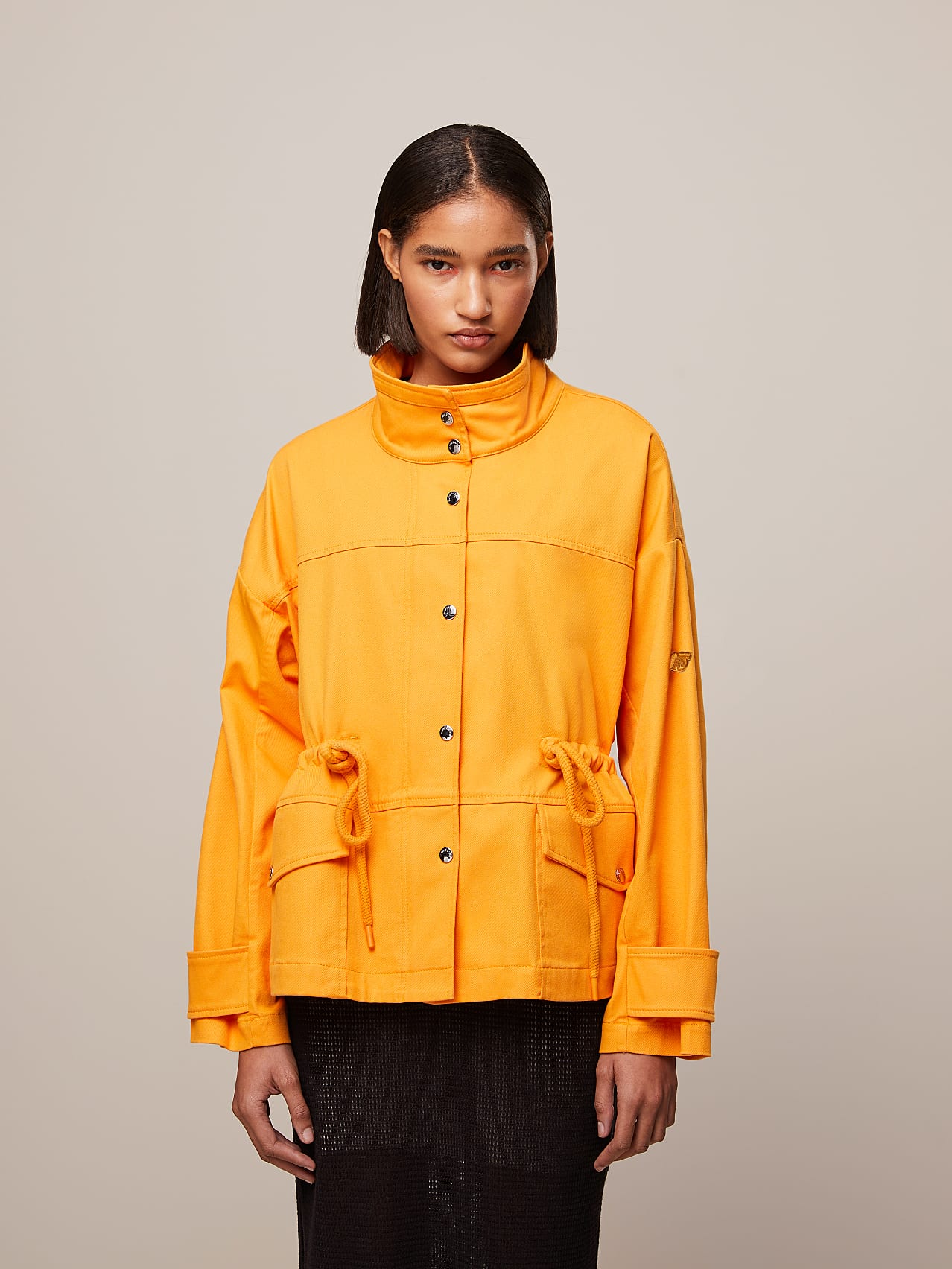 AlphaTauri | OLERAK V1.Y7.01 | Water-Resistant Cotton Jacket in Warm Yellow for Women AlphaTauri | OLERAK V1.Y7.01 | Water-Resistant Cotton Jacket in Warm Yellow for Women