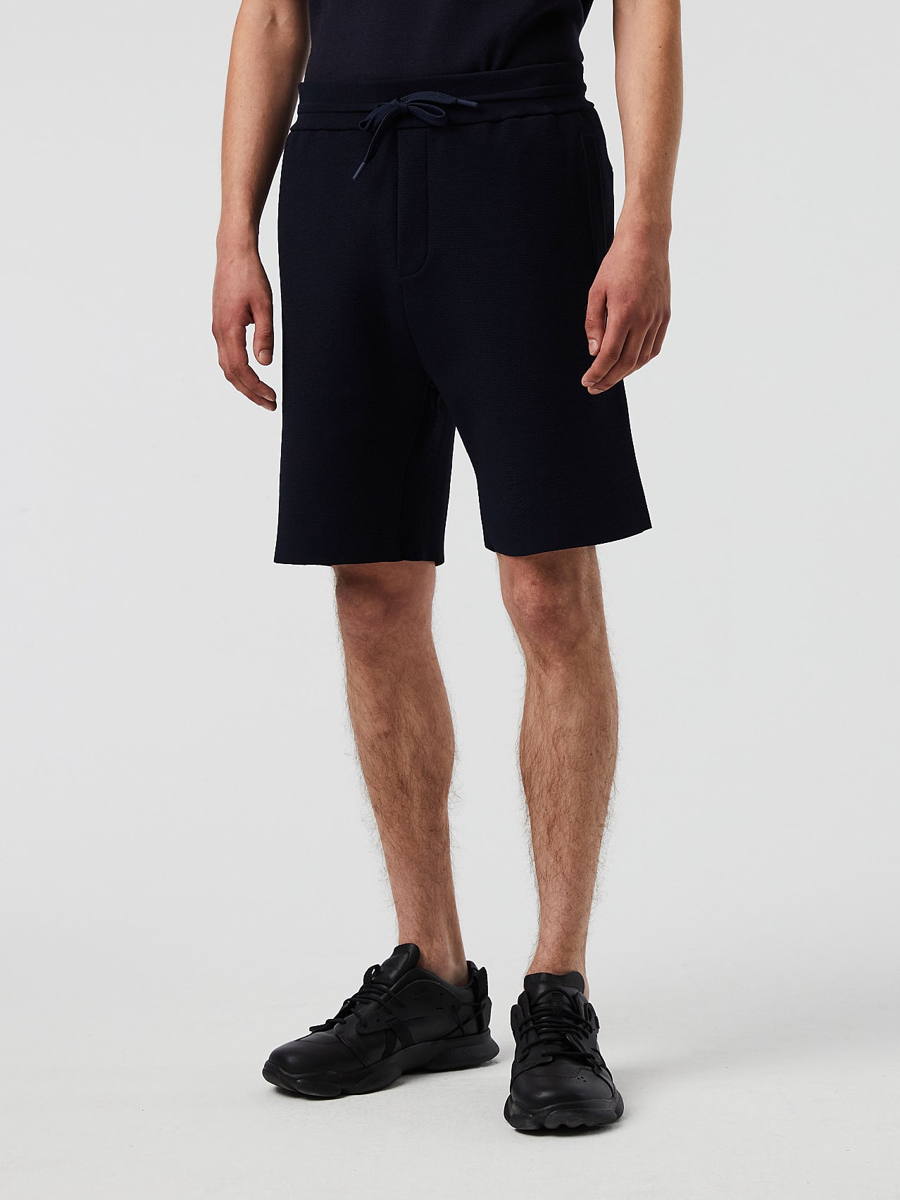 AlphaTauri | POSOS V2.Y6.01 | Performance Knit Shorts in Navy for Men AlphaTauri | POSOS V2.Y6.01 | Performance Knit Shorts in Navy for Men