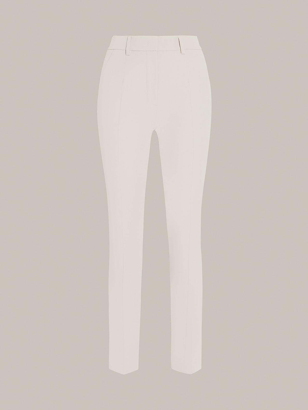 AlphaTauri | PERTI V2.Y6.01 | Tapered Pants with Pleats in Off White for Women AlphaTauri | PERTI V2.Y6.01 | Tapered Pants with Pleats in Off White for Women