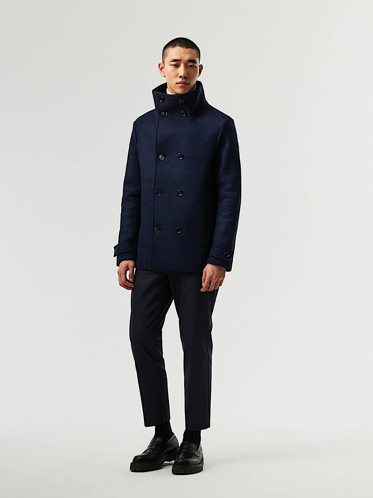 AlphaTauri | ORATA V2.C1.03 | Heatable and Water Resistant Caban Jacket in Navy for Men