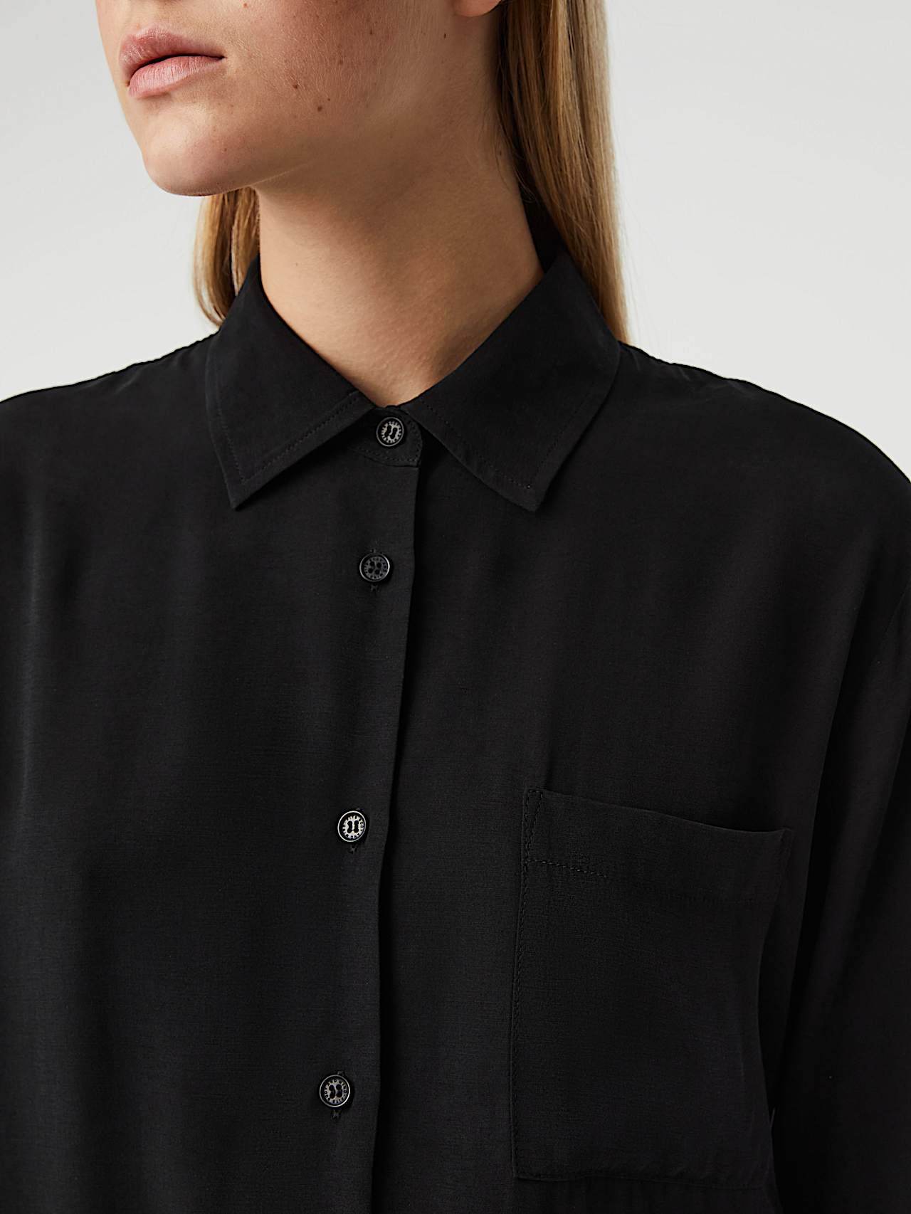 AlphaTauri | WIPA V2.Y7.02 | Long-sleeved Blouse in Black for Women
