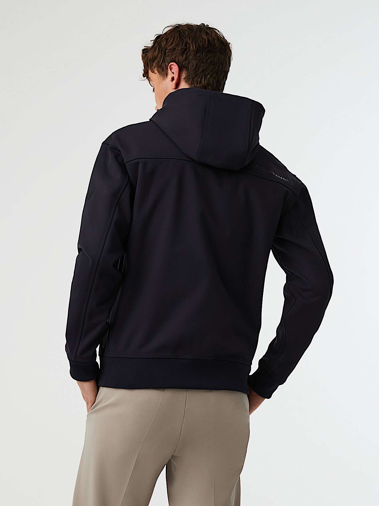 AlphaTauri | SROTE V1.Y7.01 | Veste à capuche Taurobran® déperlante in Bleu Marine for Homme