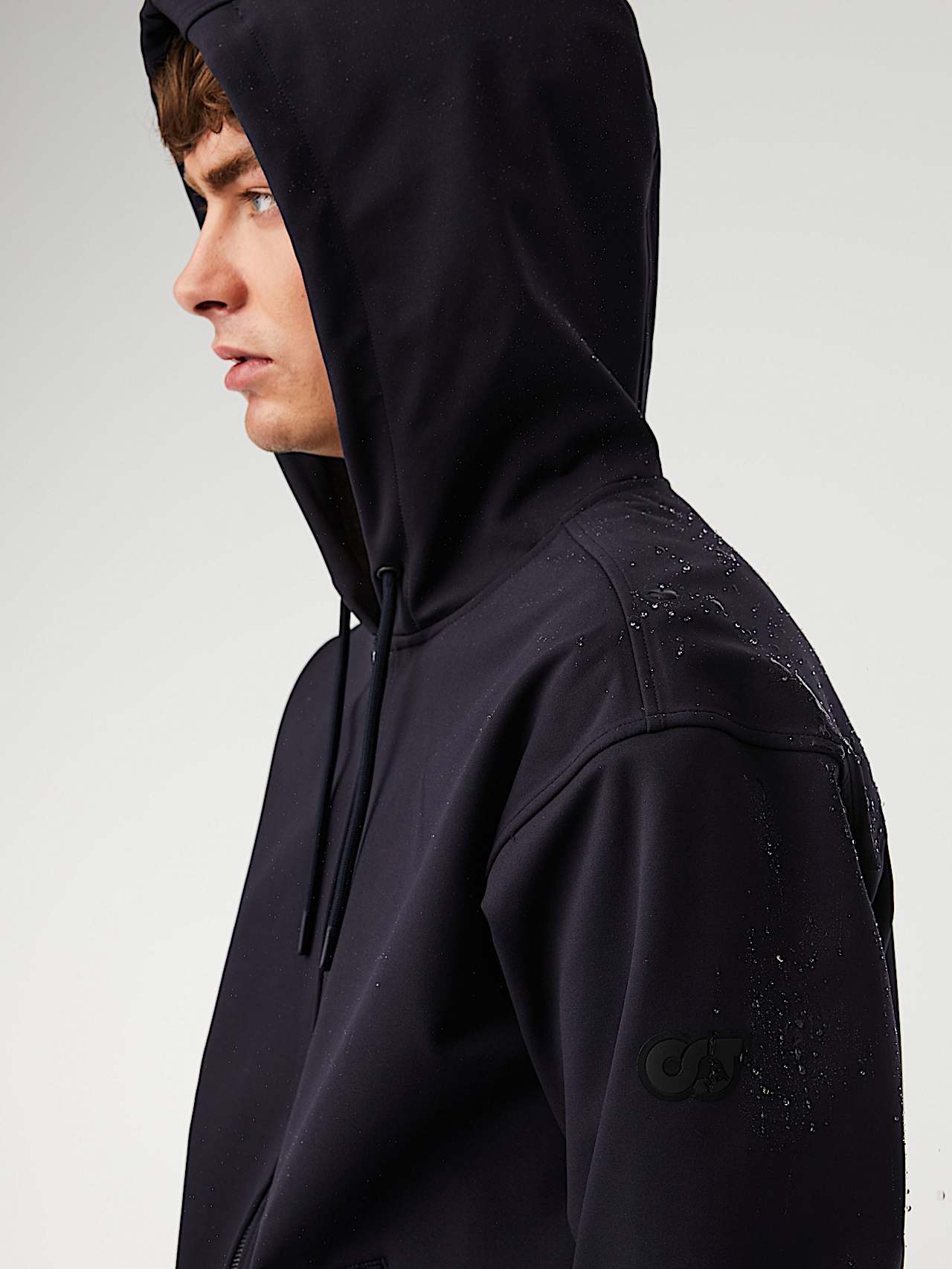AlphaTauri | SROTE V1.Y7.01 | Wasserdichte Taurobran® Jacke mit Kapuze in Navy für Herren