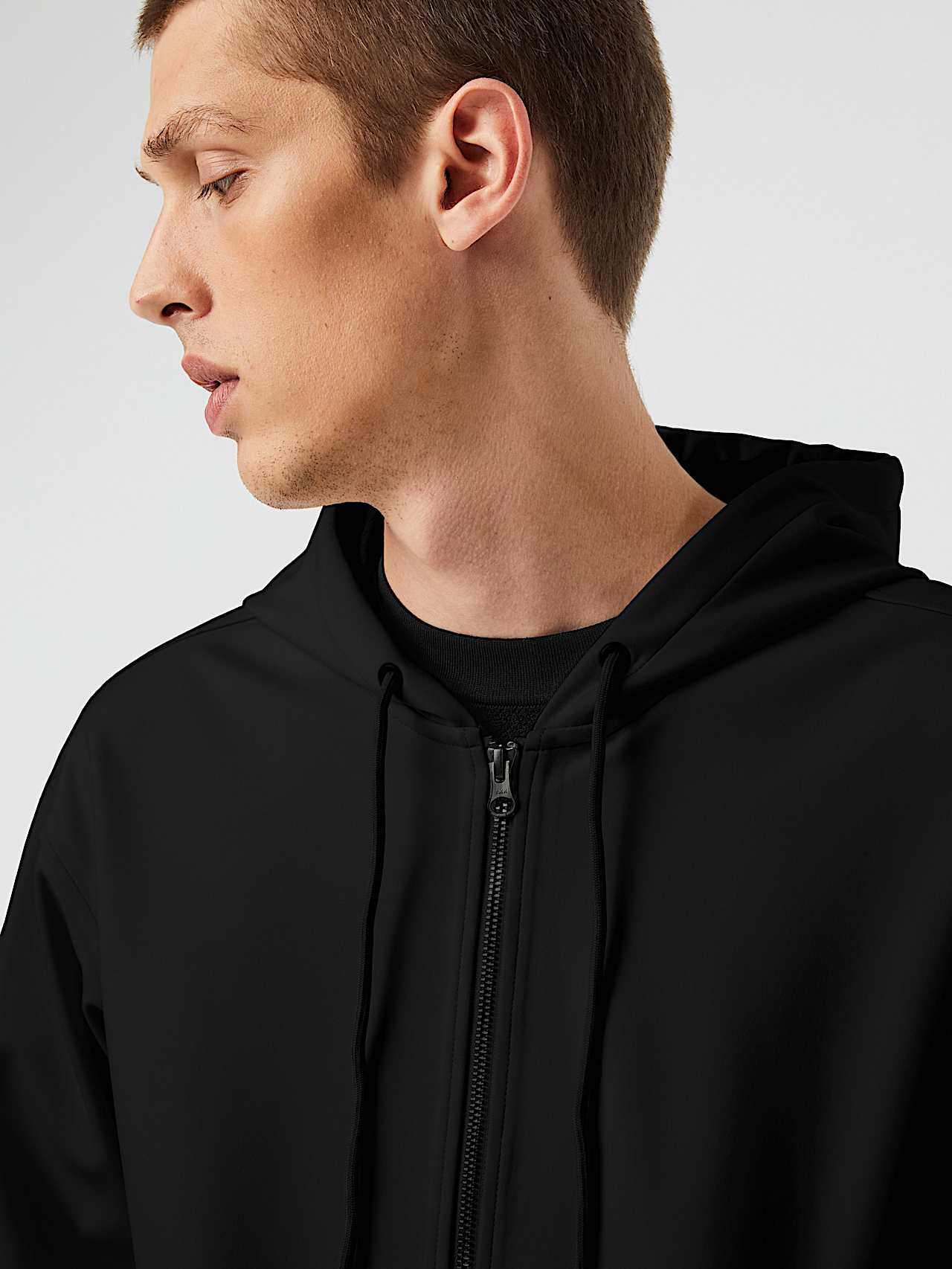 AlphaTauri | SROTE V1.Y7.01 | Waterproof Taurobran® Hooded Jacket in Black for Men