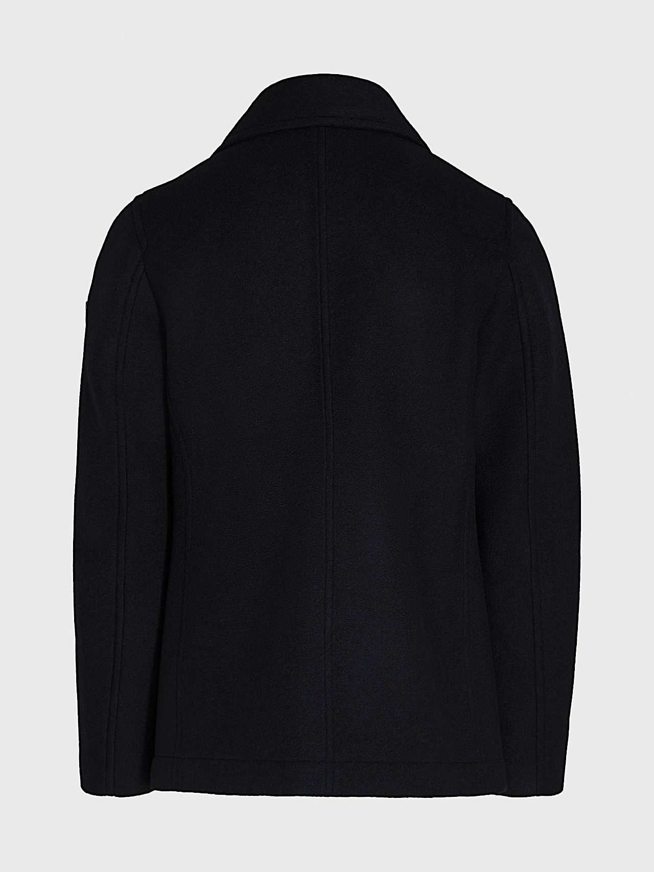 AlphaTauri | ORATA V3.Y8.02 | Veste caban en laine collée in Bleu Marine for Homme